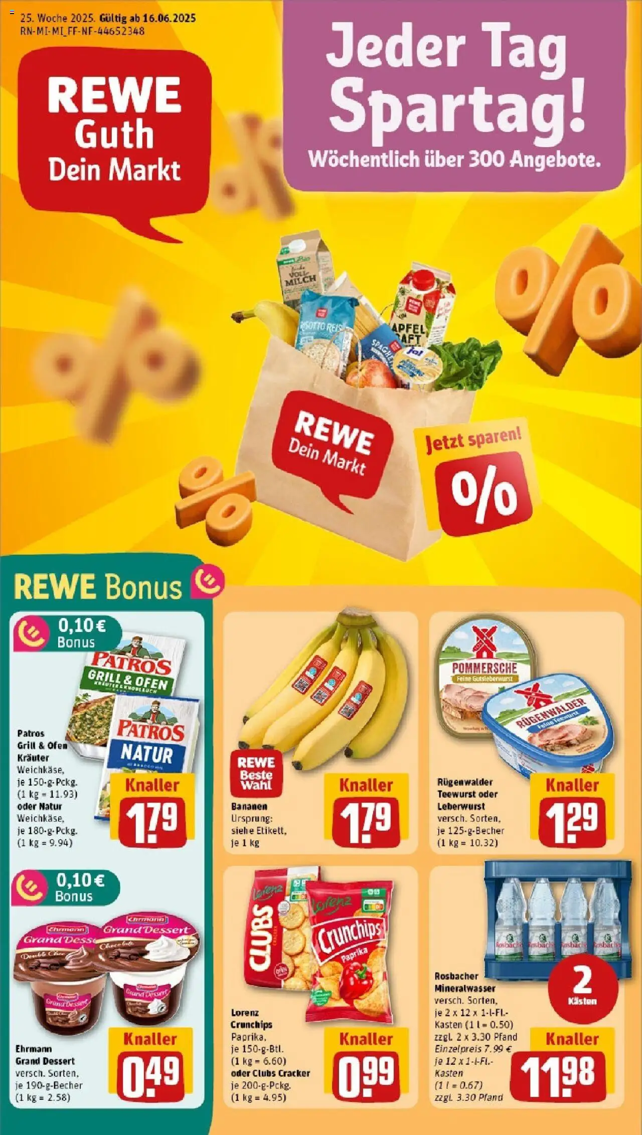 Rewe prospekt Dietzhölztal / Ewersbach	 - gültig ab dem 15.06.2025 | Seite: 1 | Produkte: Grill, Ehrmann grand dessert, Äpfel, Saft