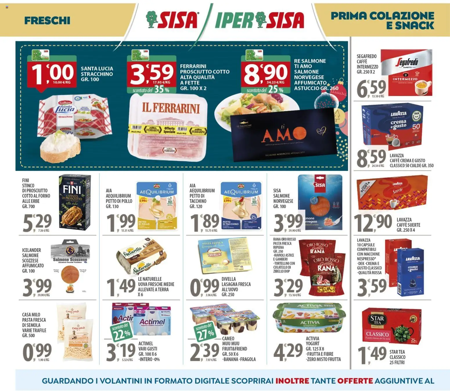 Volantino SISA del 05.12.2025 | Pagina: 8 | Prodotti: Crema, Caffè, Frutta, Lavazza