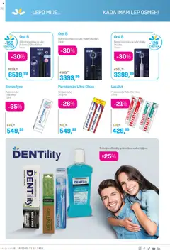 Lilly drogerie katalog - pregled Lilly drogerie kataloga - važi od 01.10.2025 | Strana: 20 | Proizvode: Električna četkica, Električna četkica za zube, Parodontax, Pasta za zube