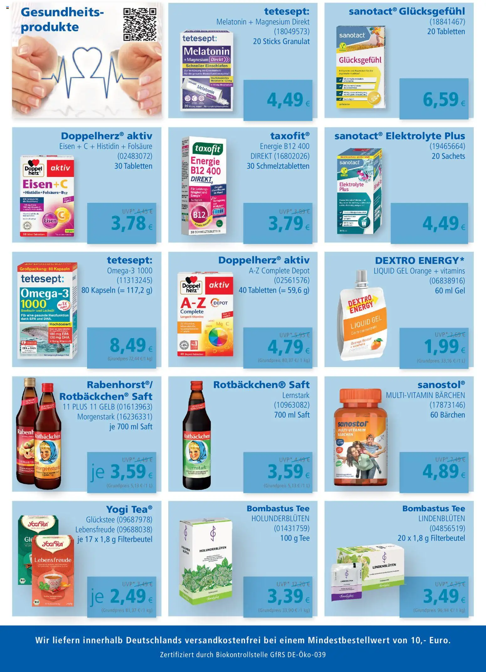 Apotal Prospekt 	 – gültig ab 13.03.2026 | Seite: 3 | Produkte: Energy, Wasser, Saft, Tee