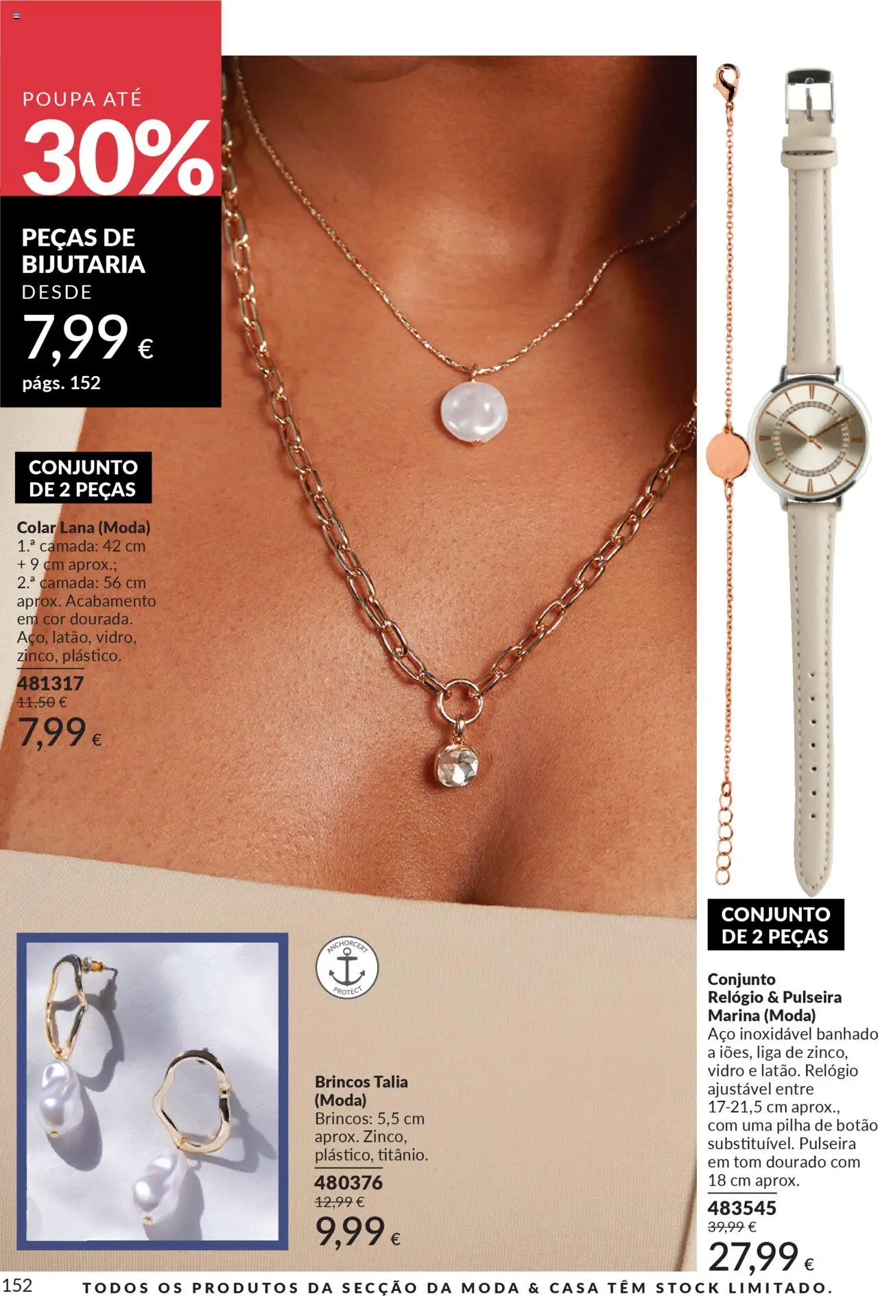 Catálogo Avon Campanha 10 │ válido de 01.10.2025 | Página: 152 | Produtos: Relógio, Pulseira, Brincos, Colar