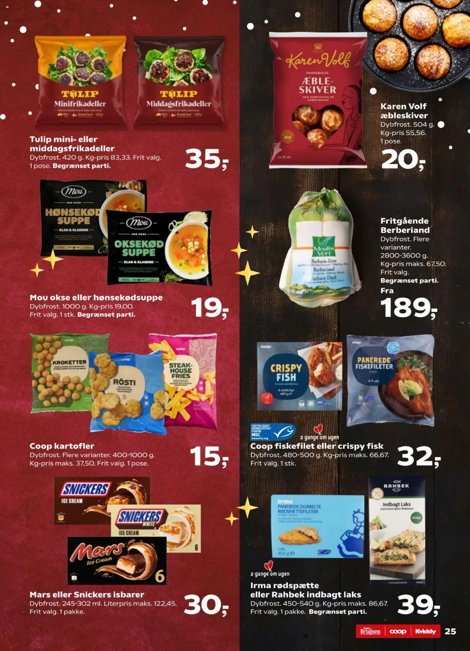 Kvickly tilbudsavis – gyldig fra 28.11.2025 | Side: 27 | Produkter: Fisk, Oksekød, Kartofler, Suppe