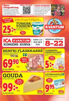 ICA Kvantum - Kungens Kurva - Förhandsvisning av reklamblad från butik ICA Kvantum aktuell från 16.03.2026