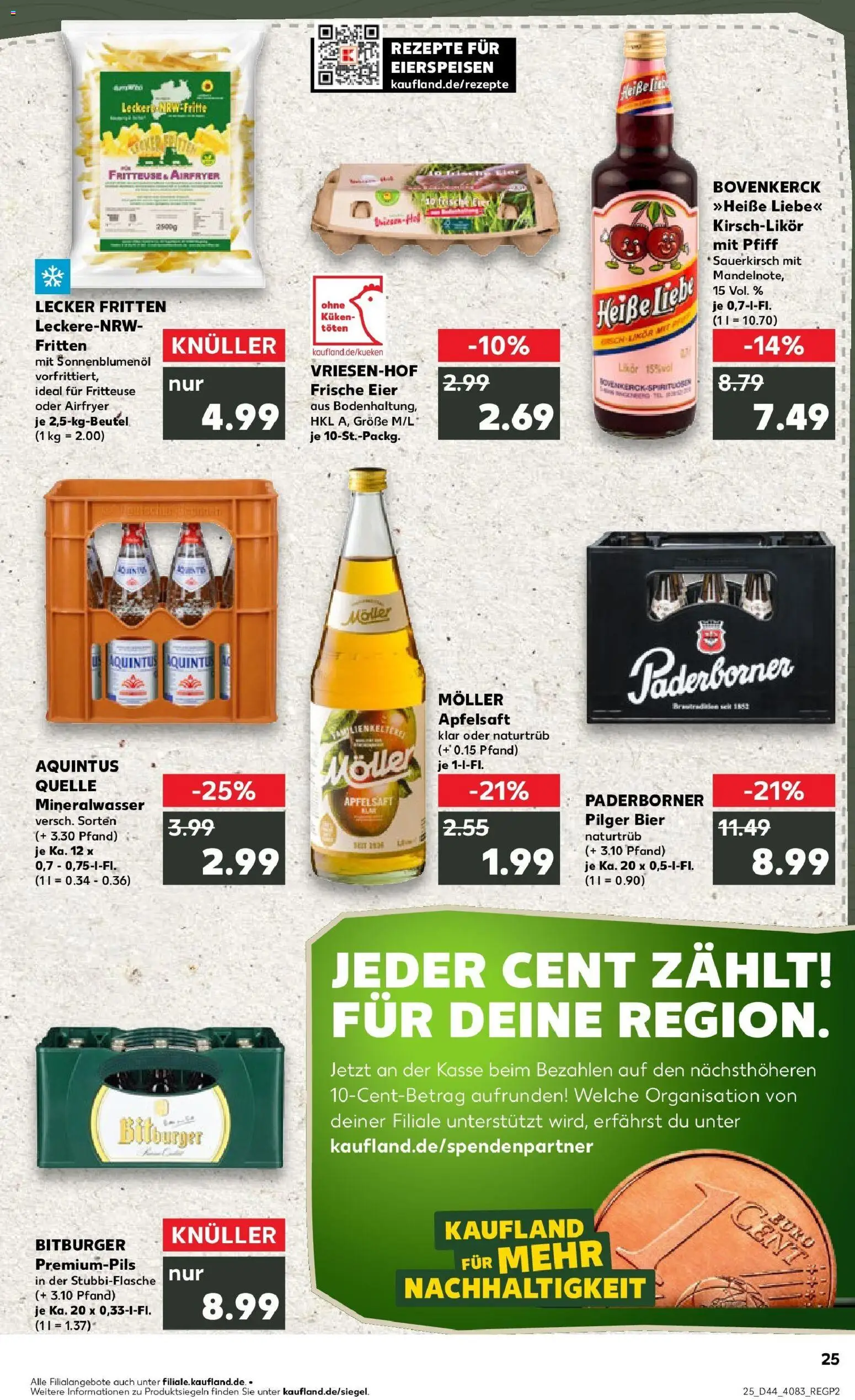 Kaufland prospekt Bocholt	 – gültig ab 30.10.2025 | Seite: 25 | Produkte: Eier, Bier, Apfelsaft, Apple