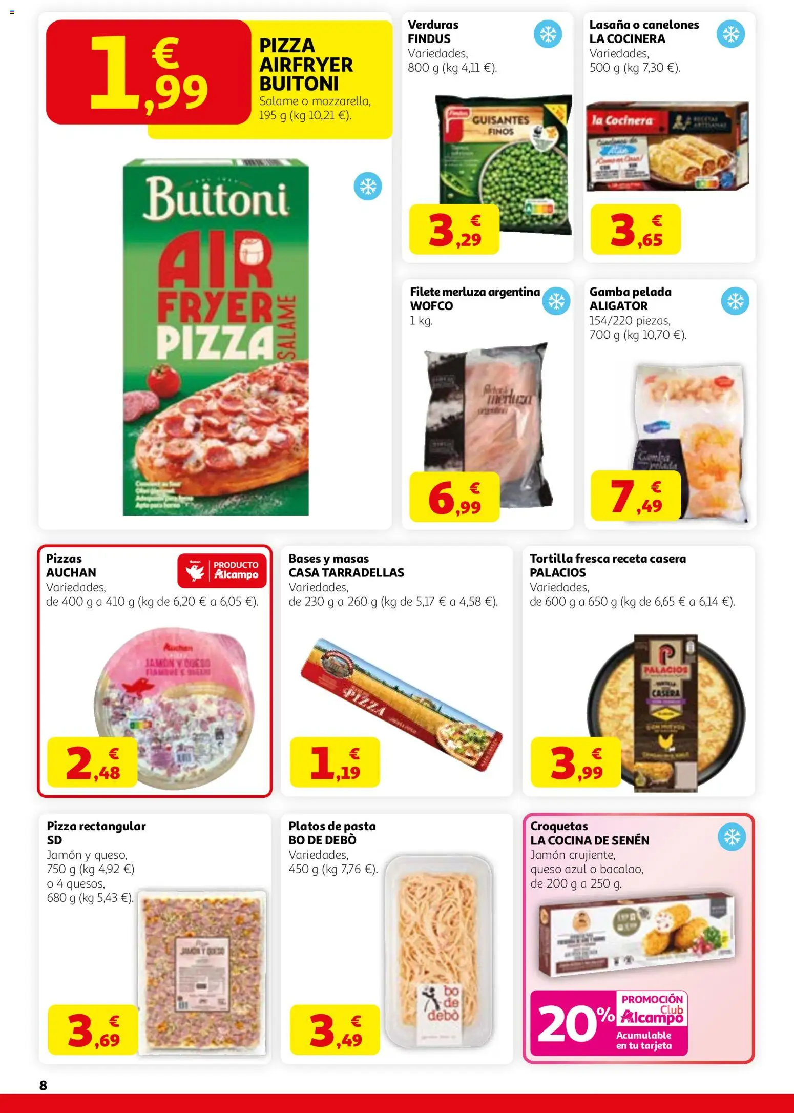 Alcampo - HP Catalán Activ´t a la Primavera │ válido desde el 12.03.2026 | Página: 8 | Productos: Queso, Jamón, Gamba, Canelones