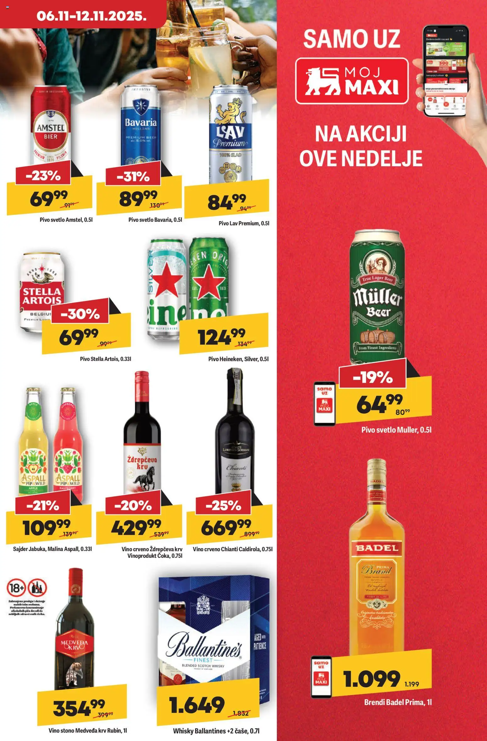 Maxi katalog - važi od 06.11.2025 | Strana: 13 | Proizvode: Stella Artois, Amstel, Vino, Pivo