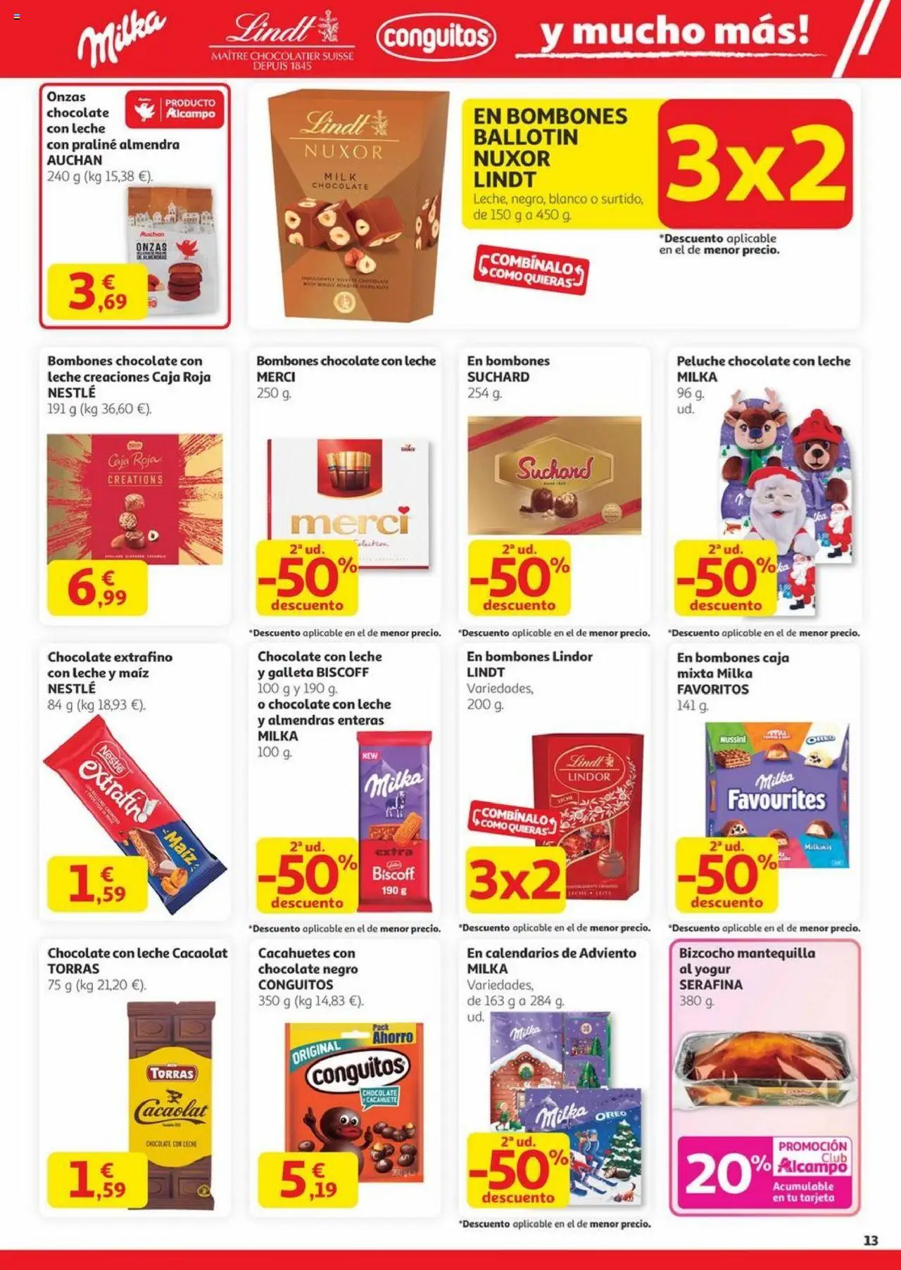 Alcampo - Canarias │ válido desde el 23.10.2025 | Página: 13 | Productos: Leche, Κεραία, Συσκευή ροής, Caja