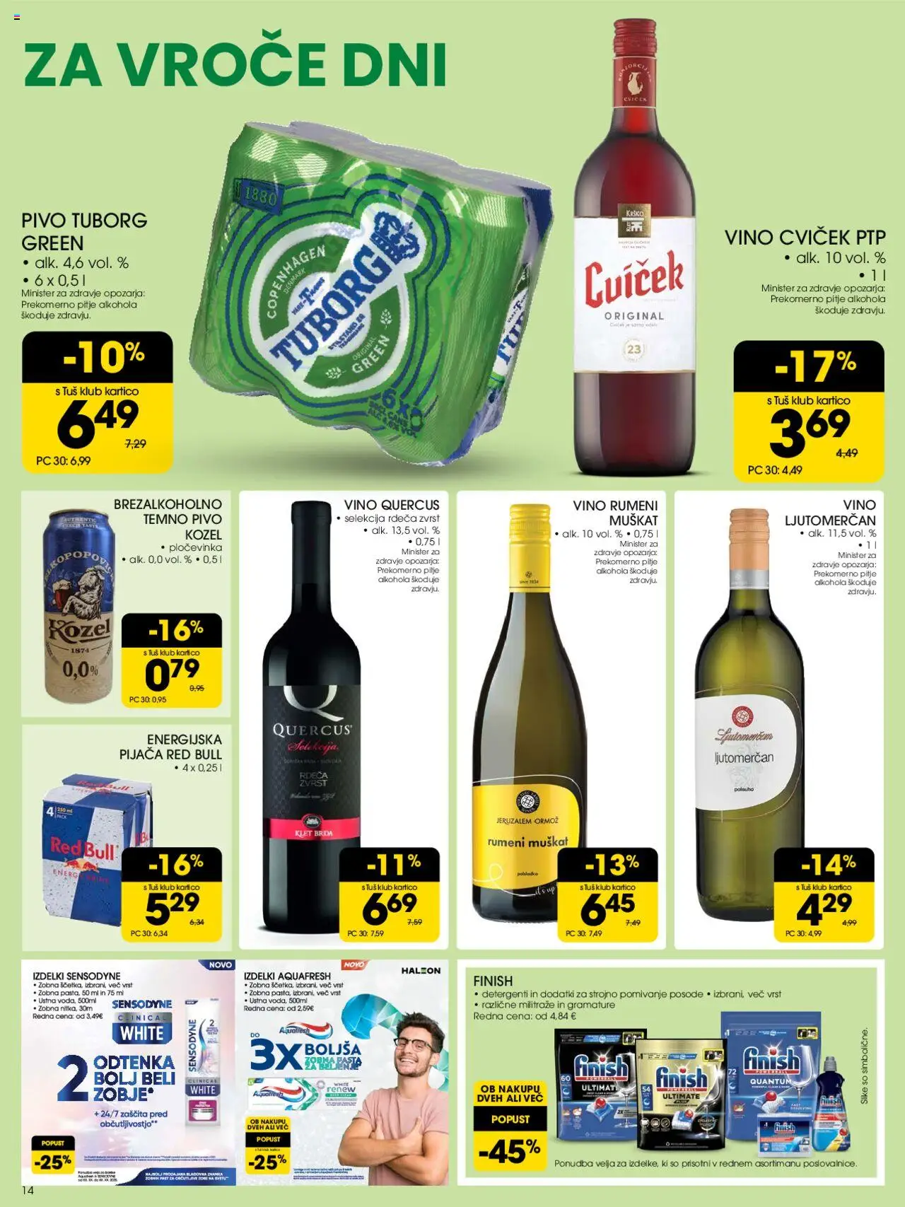 Tuš katalog │ velja od 18.06.2025 | Stran: 14 | Izdelki: Vino, Pivo