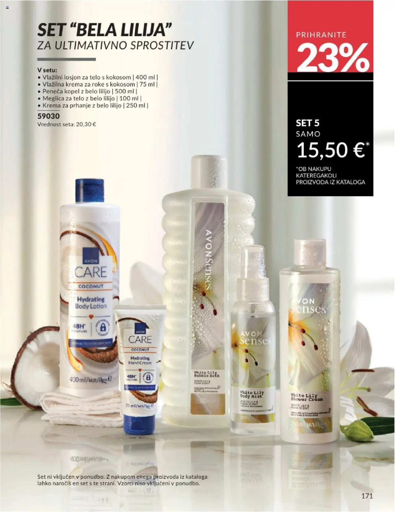 Avon katalog │ velja od 31.07.2025 | Stran: 171 | Izdelki: Kopel, Peneča kopel, Krema, Krema za roke