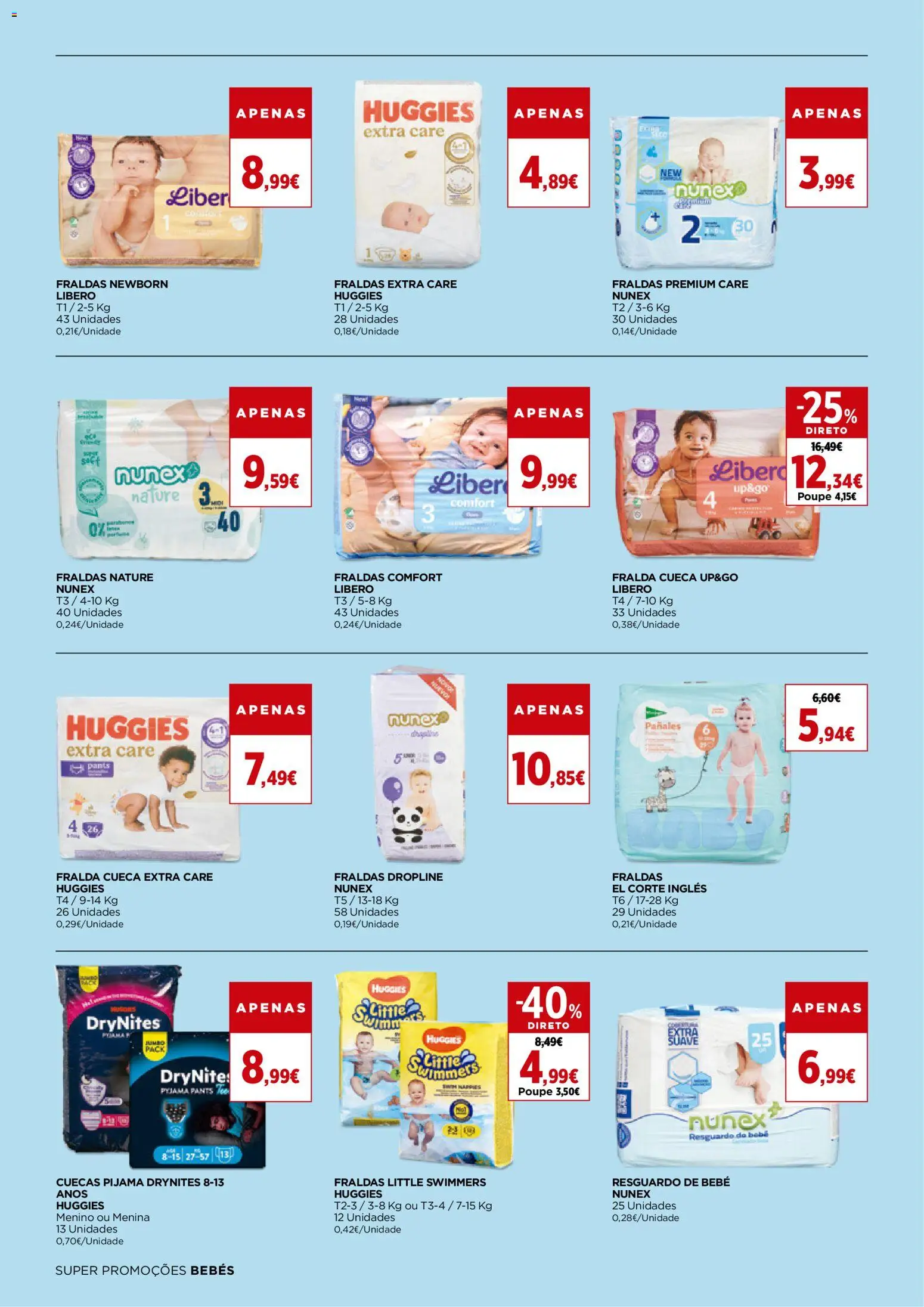 El Corte Ingles folheto │ válido de 16.01.2026 | Página: 10 | Produtos: Fraldas, Cuecas