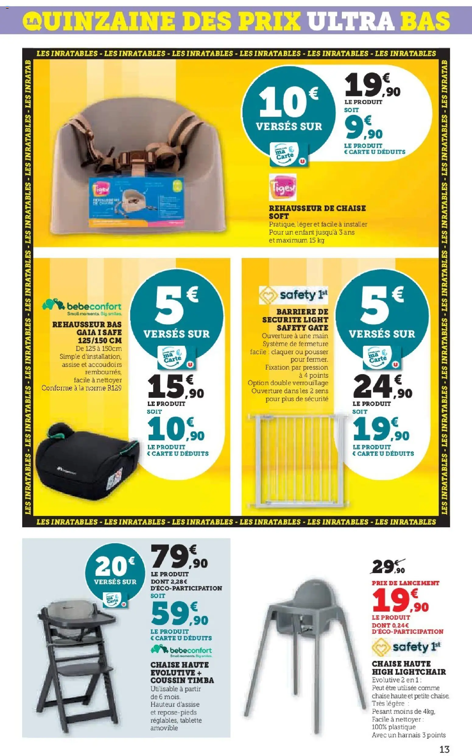 {H1} | Page: 13 | Produits: Tablette, Rehausseur, Chaise