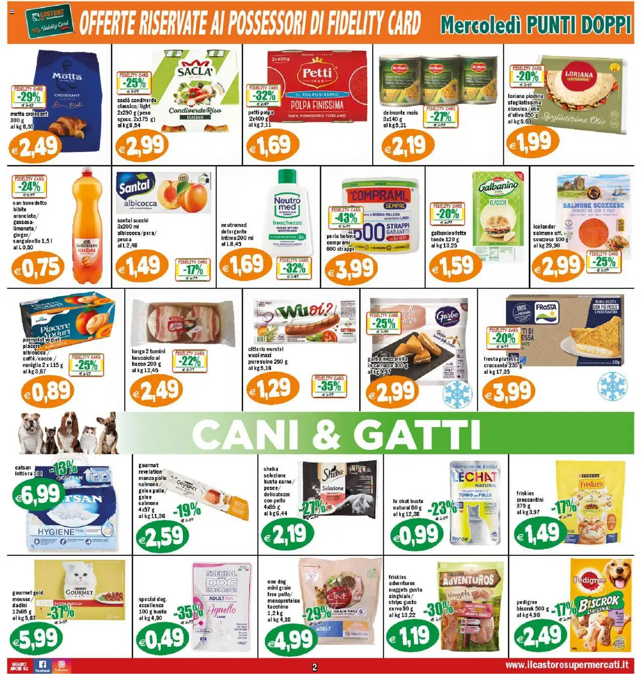 Volantino Il Castoro del 18.08.2025 | Pagina: 2 | Prodotti: Tè, Nuggets, Mozzarella, Mais