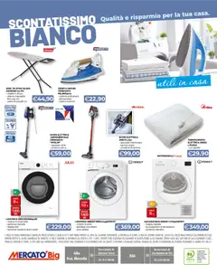 Anteprima del volantino Mercatò Scontatissimo bianco catalogo valido a partire dal 29.12.2025 | Pagina: 8 | Prodotti: Scopa elettrica, Centrifuga, Lavatrice, Asciugatrice