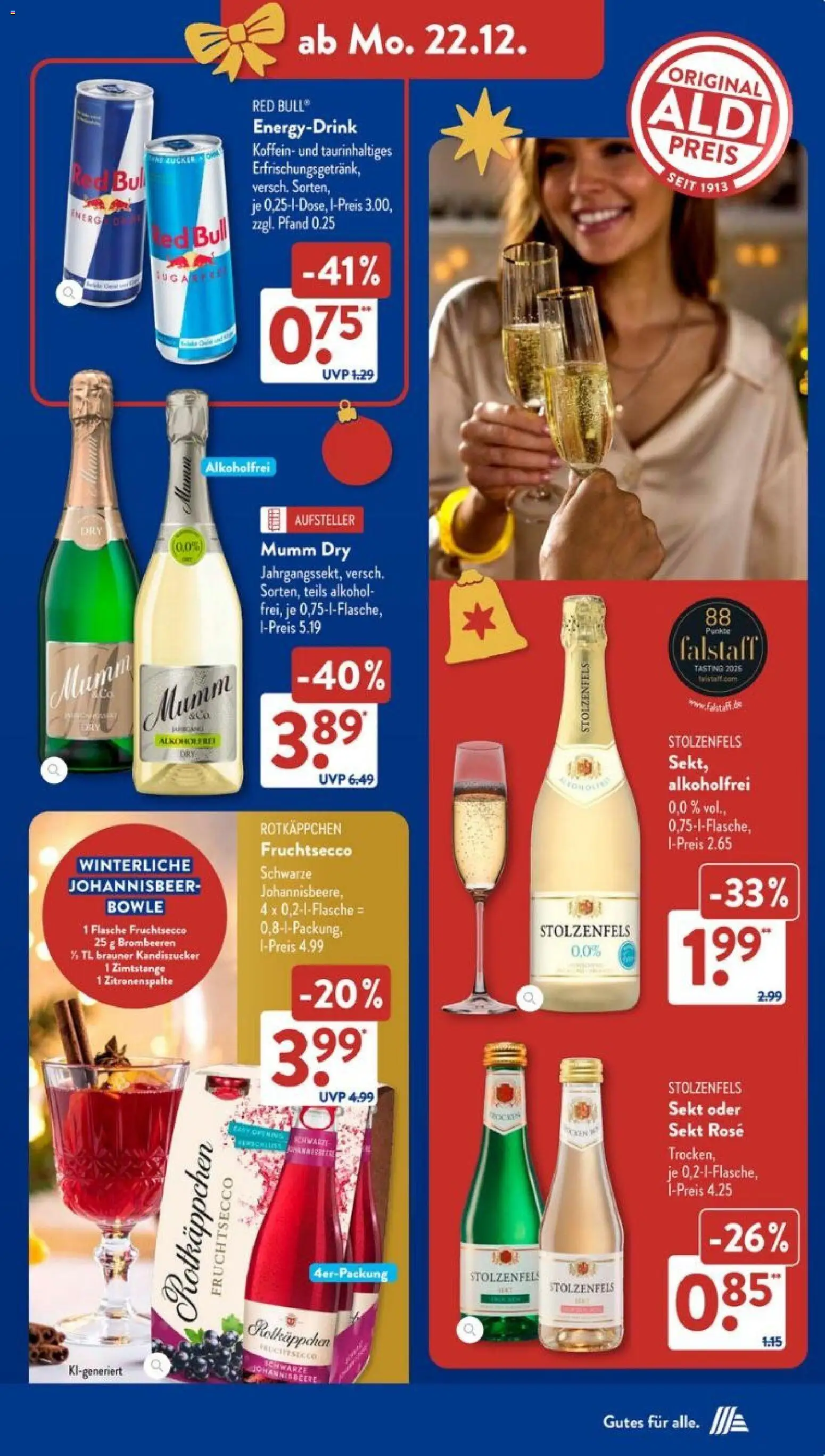 Aldi Süd Prospekt 	 – gültig ab 22.12.2025 | Seite: 21 | Produkte: Sekt, Fruchtsecco, Rotkäppchen