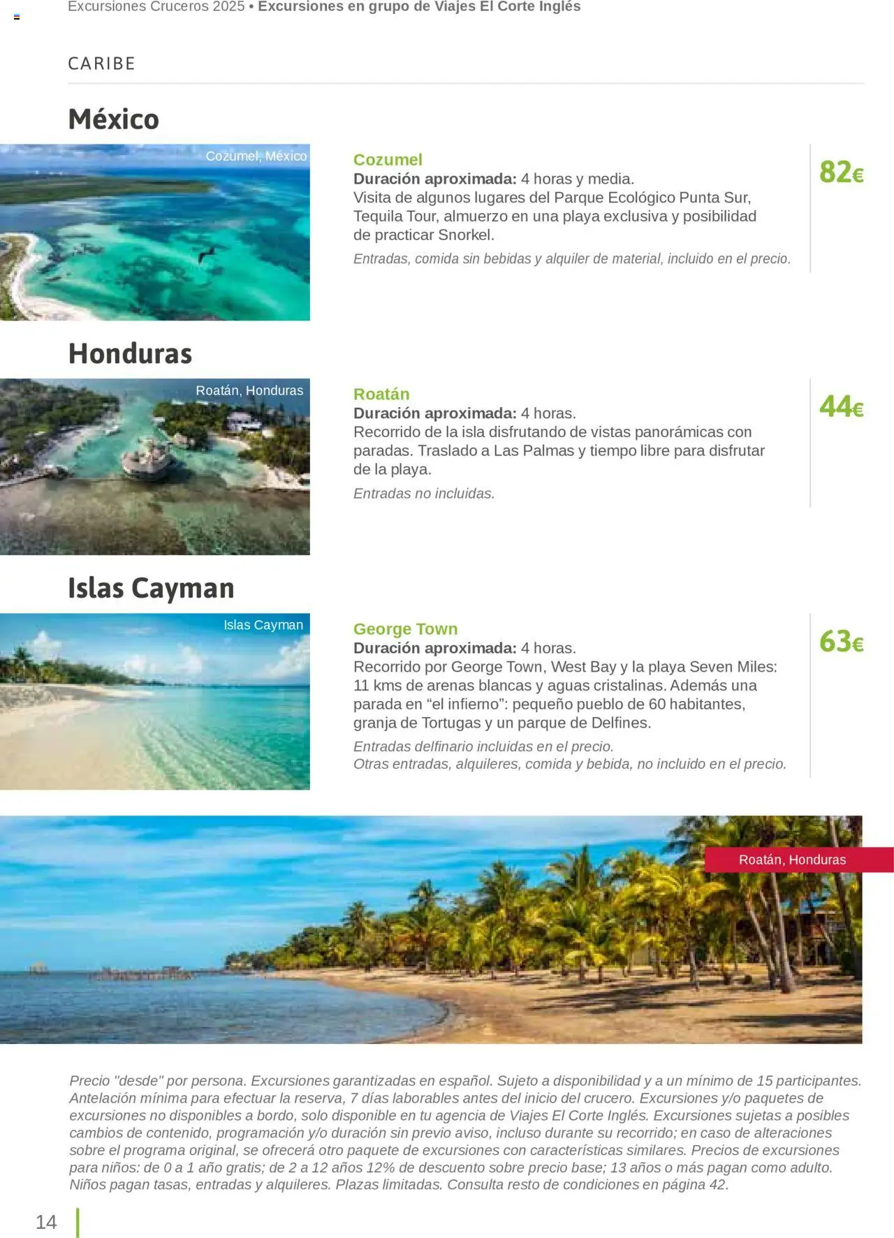 Viajes El Corte Inglés Excursiones Cruceros │ válido desde el 27.03.2025 | Página: 14
