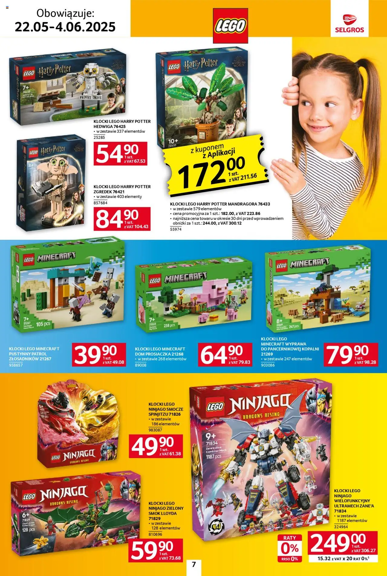 Selgros cash&carry Gazetka - Dzień Dziecka od 22.05.2025 | Strona: 7 | Produkty: Lego, Klocki Lego