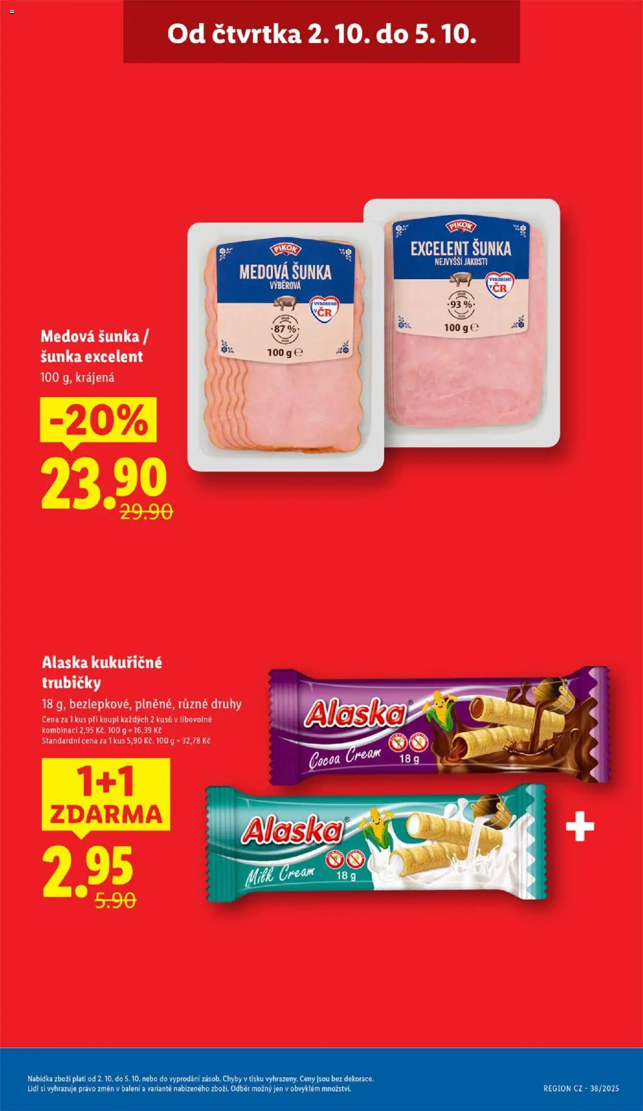 Lidl leták od 02.10.2025 | Strana: 5 | Produkty: Šunka, Pikok