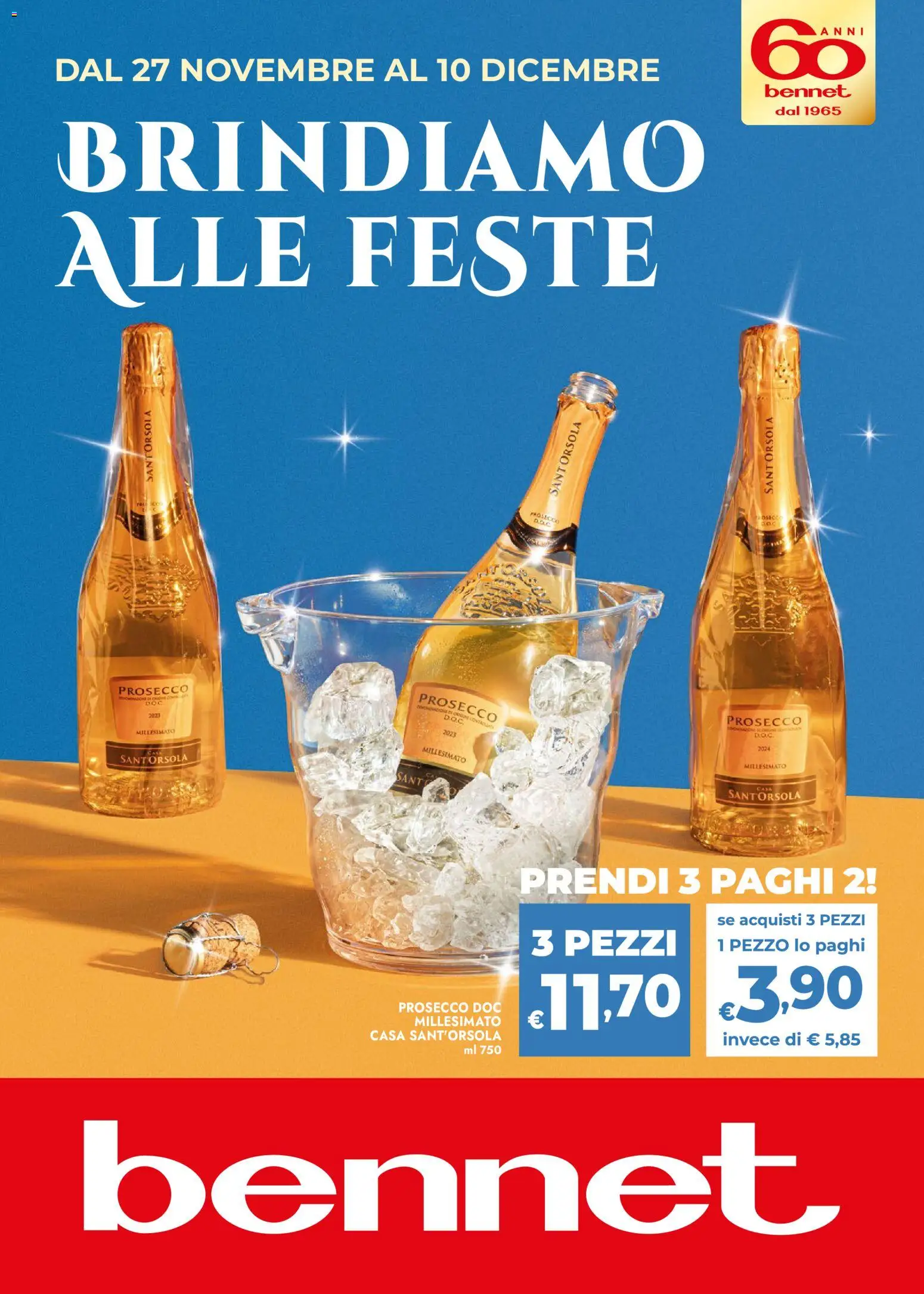 Volantino bennet del 27.11.2025 | Pagina: 1 | Prodotti: Prosecco