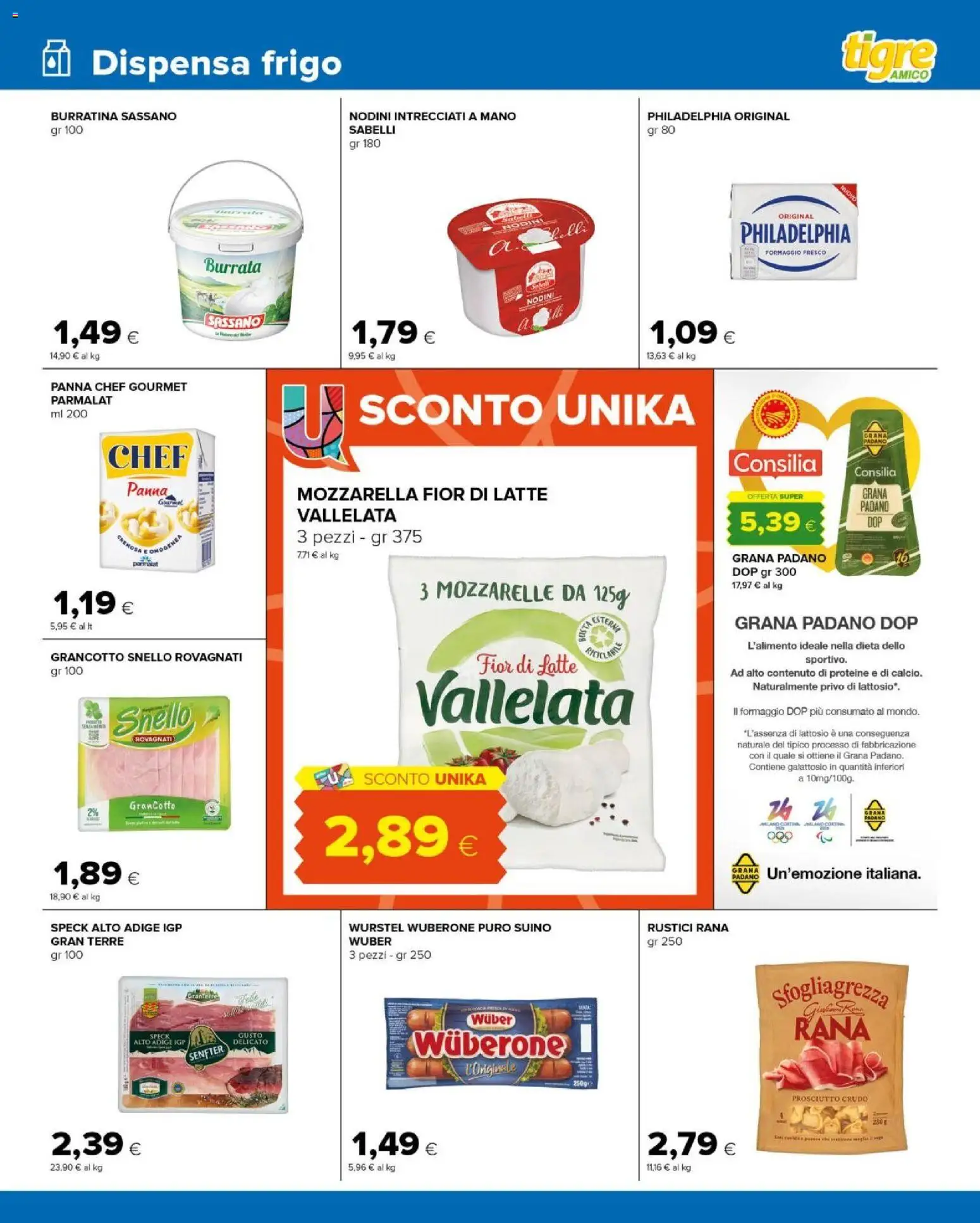 Volantino Tigre del 05.11.2025 | Pagina: 7 | Prodotti: Suino, Formaggio, Grana Padano, Burrata