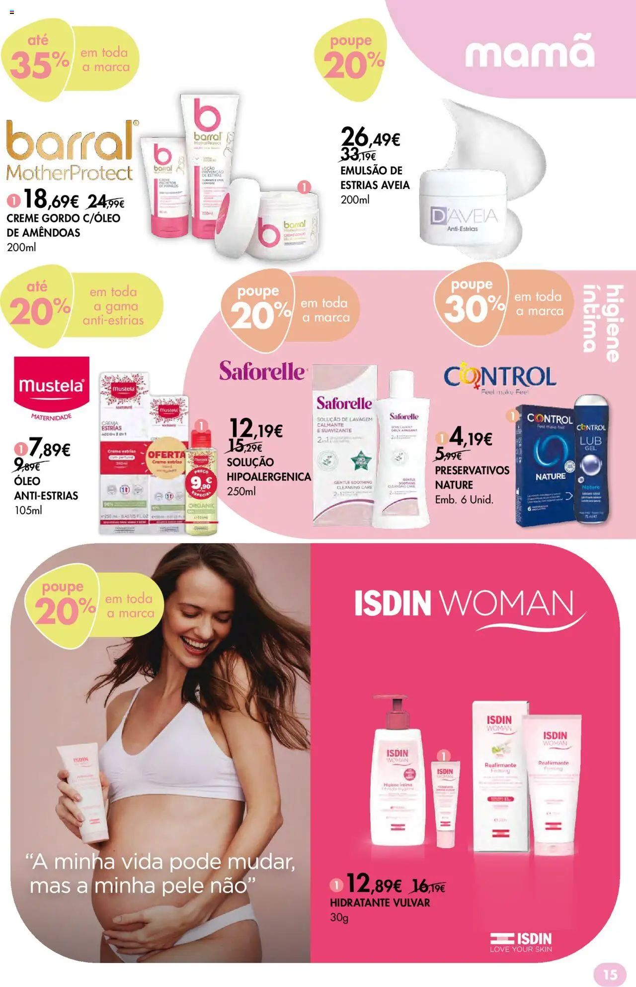 Pingo Doce - Bem Estar Regresso à Rotina Lojas │ válido de 26.08.2025 | Página: 15 | Produtos: Aveia, Amêndoas, Preservativos, Creme