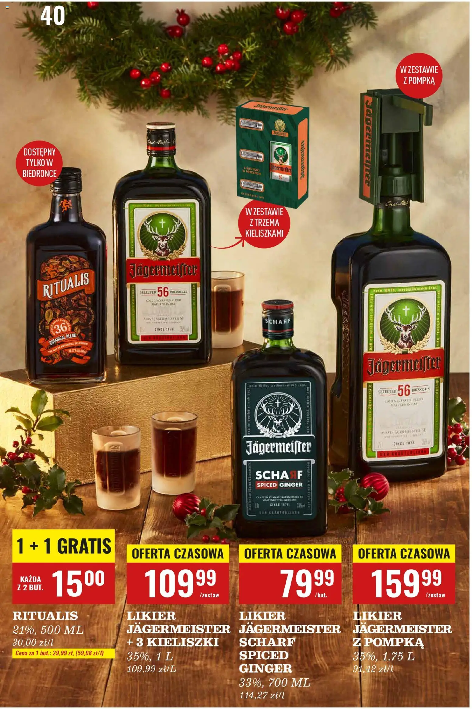 Biedronka gazetka - Czas na toast od 01.12.2025 | Strona: 5 | Produkty: Jagermeister