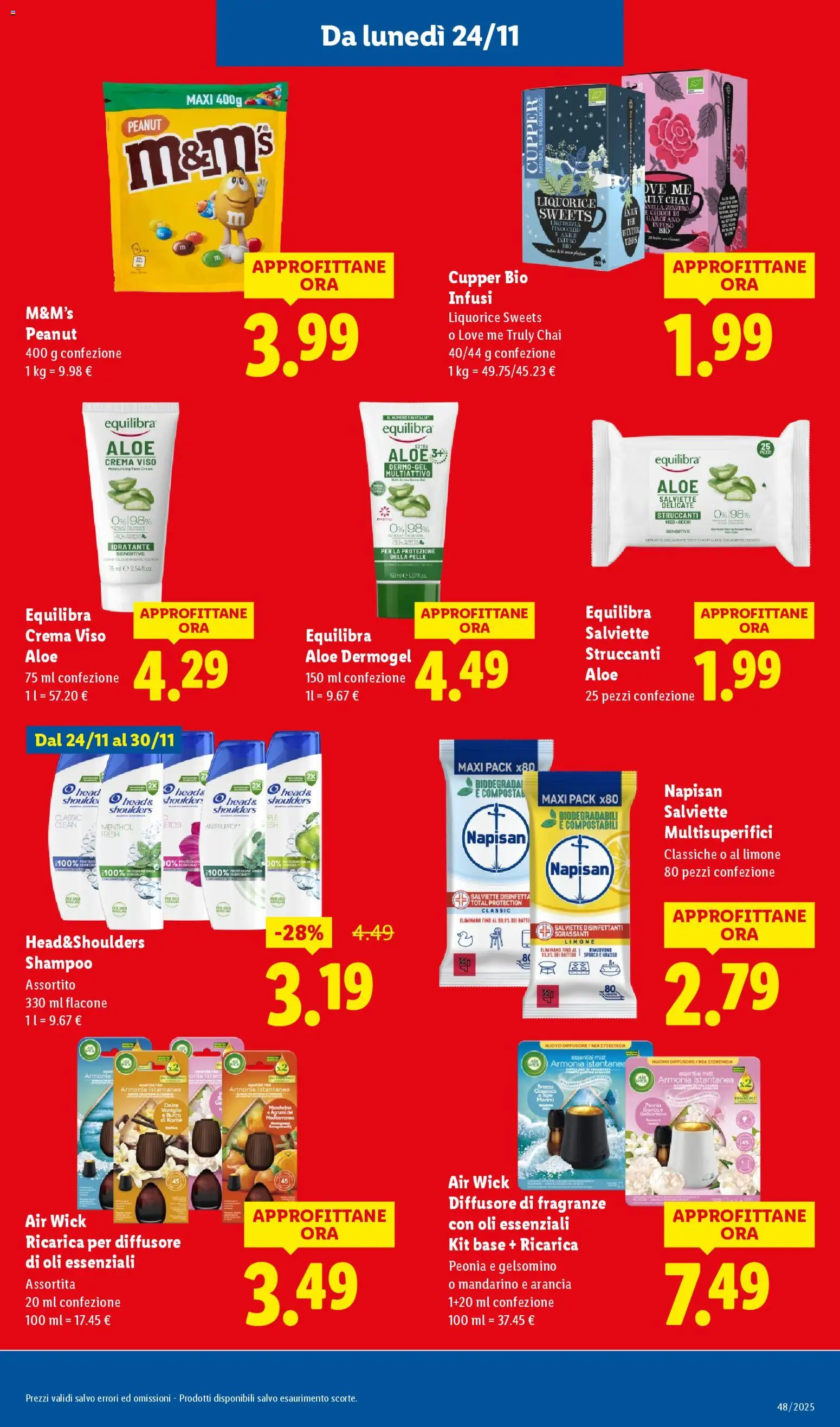 Volantino Lidl del 24.11.2025 | Pagina: 25 | Prodotti: Salviette struccanti, Limone, Arancia, Chiodi