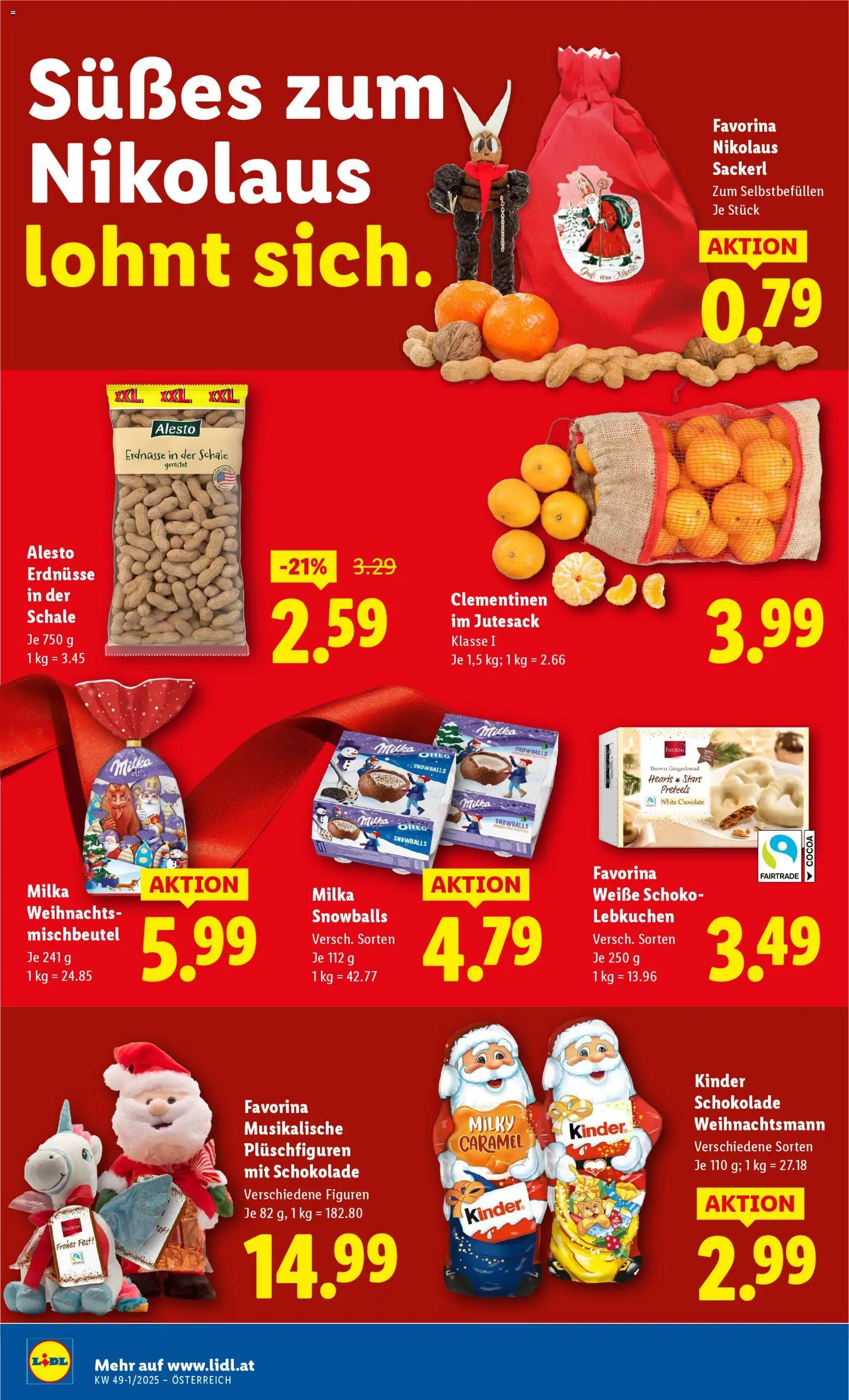 Lidl Flugblatt - Oberpullendorf, Güssing, Oberwart gültig ab 27.11.2025 | Seite: 42 | Produkte: Папионка, Schokolade