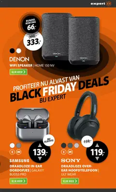 Expert - Black Friday - Voorbeeld van een folder van Expert, geldig van 17.11.2025 | Pagina: 15 | Producten: Hoofdtelefoon, Speaker