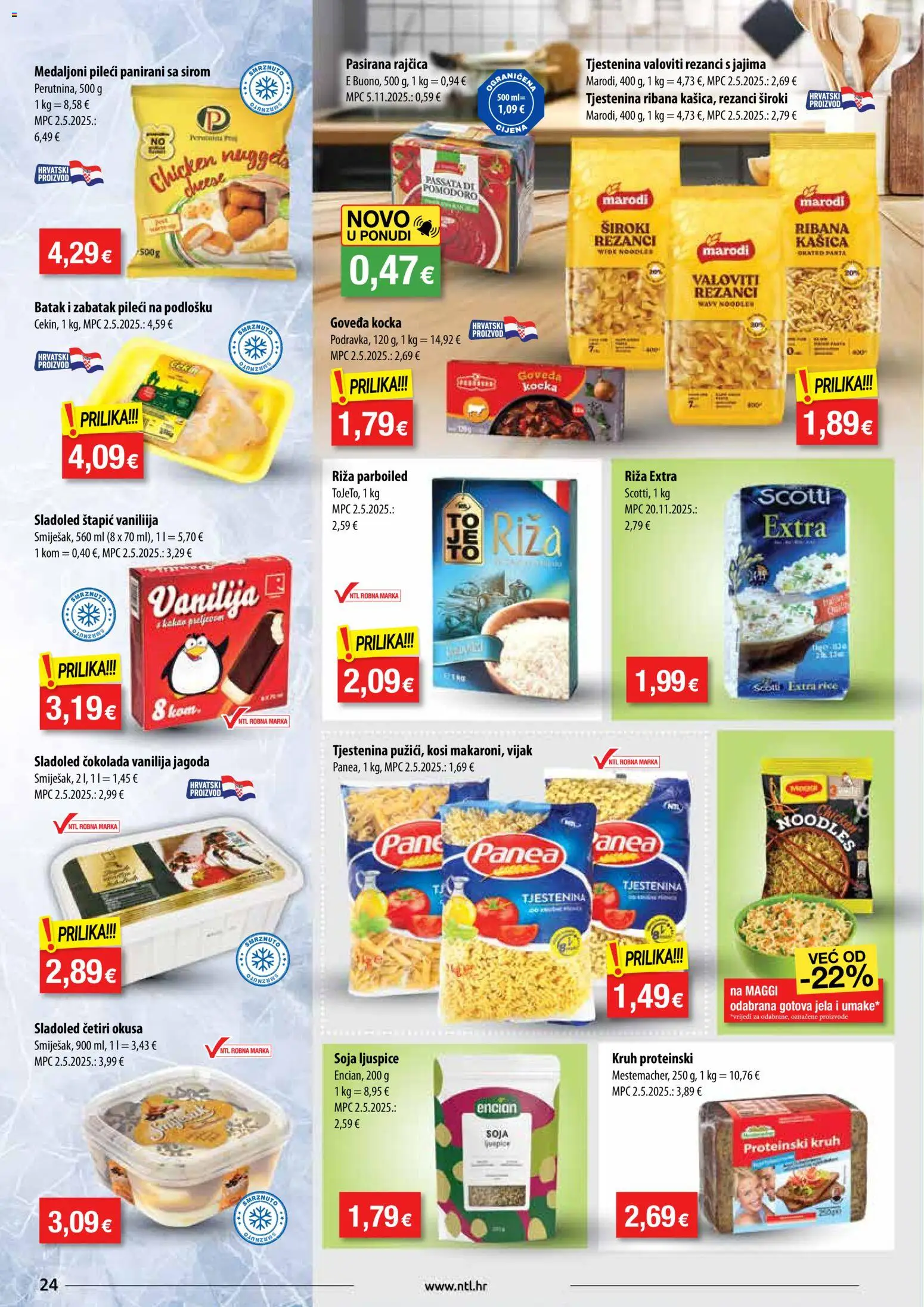 NTL katalog | vrijedi od 17.12.2025 | Stranica: 24 | Proizvodi: Fanta, Kruh, Čokolada, Rezanci