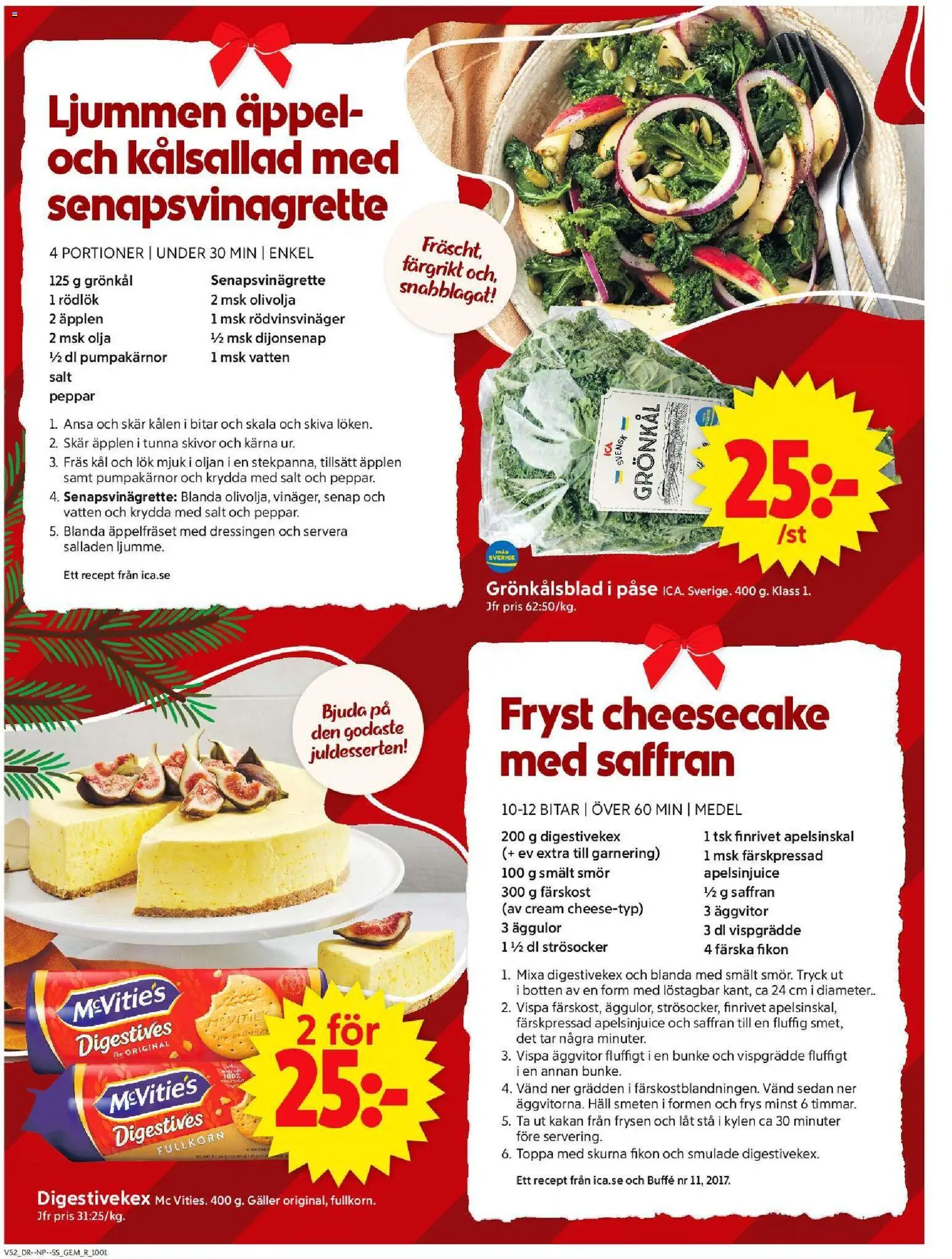 ICA Supermarket reklamblad aktuell från 22.12.2025 | Sida: 6 | Produkter: Strösocker, Äpplen, Fräs, Vispgrädde