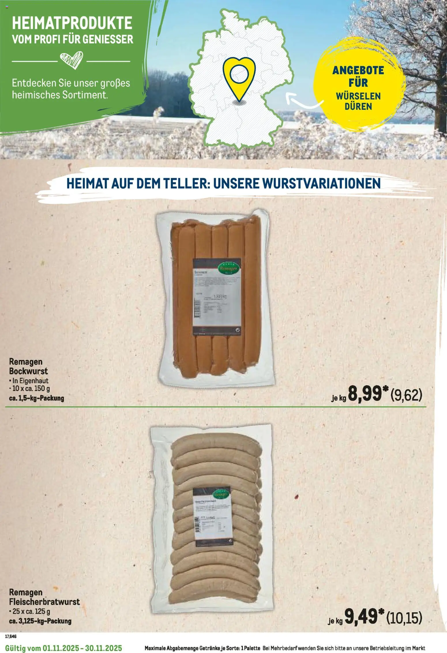 Metro Regionaler Flyer – gültig ab 01.11.2025 | Seite: 24 | Produkte: Bockwurst