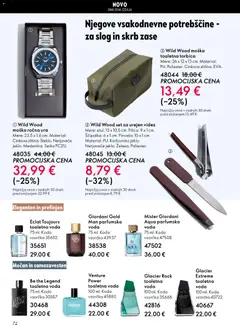 Oriflame katalog akcije – veljaven od 29.10.2025 | Stran: 72 | Izdelki: Toaletna torbica, Ura, Voda, Toaletna voda
