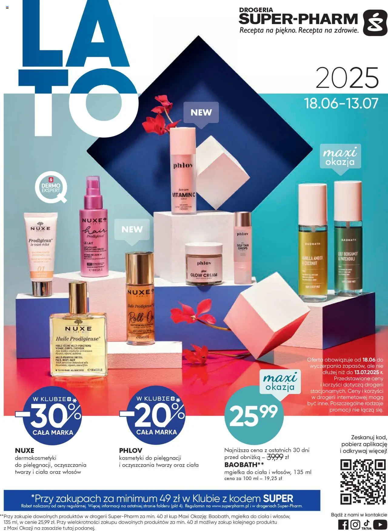 Super-pharm Gazetka - Lato od 18.06.2025 | Strona: 1 | Produkty: Drogeria, Kosmetyki, Body