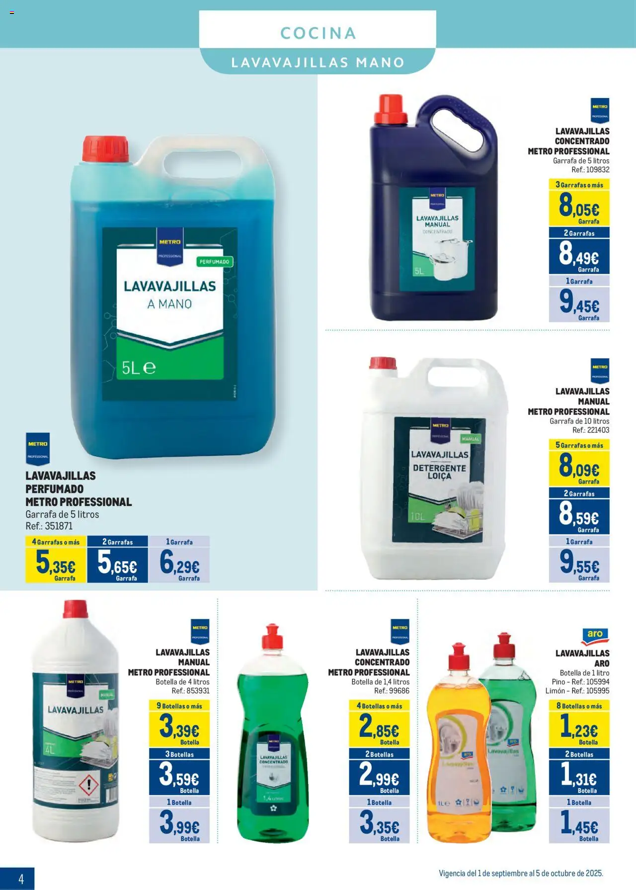 Makro - Especial Limpieza Norte II │ válido desde el 01.09.2025 | Página: 4 | Productos: Detergente, Cocina, Lavavajillas