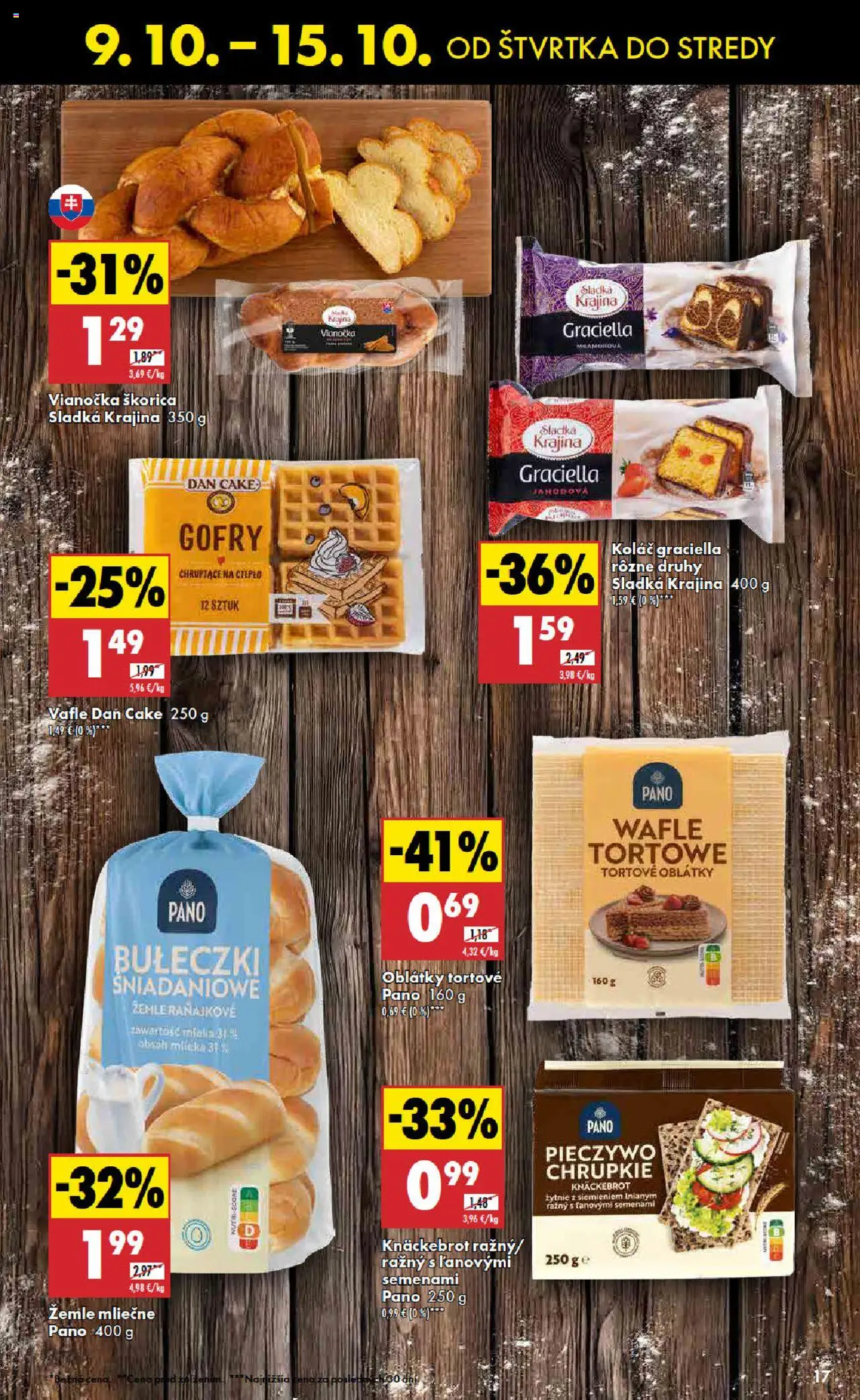 Nové Biedronka akcie – leták je platný od 09.10.2025 | Strana: 17 | Produkty: Vianočka, Koláč