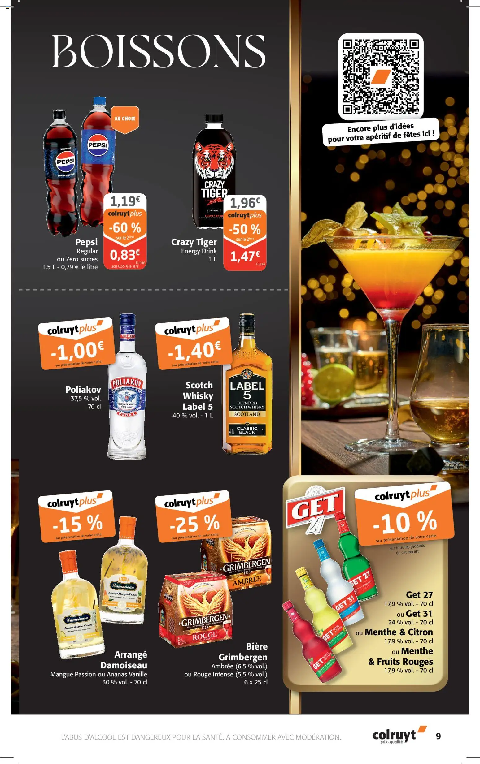 {H1} | Page: 9 | Produits: Whisky, Citron, Mangue, Ananas