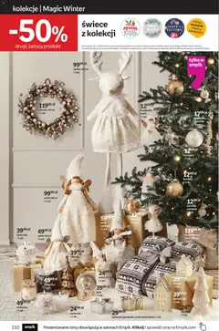 Pogląd oferty "Empik Black Friday" - ważna od 29.10.2025 | Strona: 110 | Produkty: Choinka, Koc, Świece