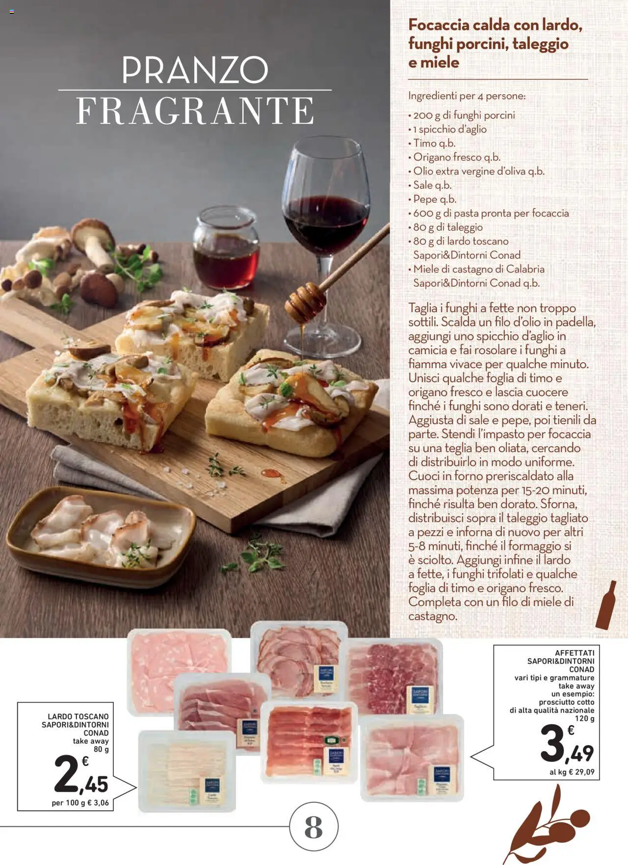 Volantino Conad del 23.10.2025 | Pagina: 8 | Prodotti: Camicia, Focaccia, Pepe, Pasta