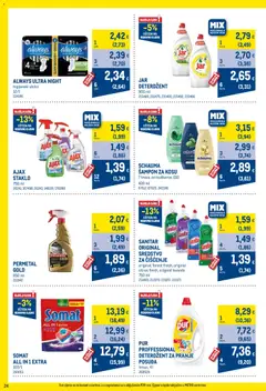 Metro - Profi cijena - Pregled kataloga iz trgovine Metro, vrijedi od 02.02.2026 | Stranica: 24 | Proizvodi: Higijenski ulošci, Deterdžent, Somat, Ajax
