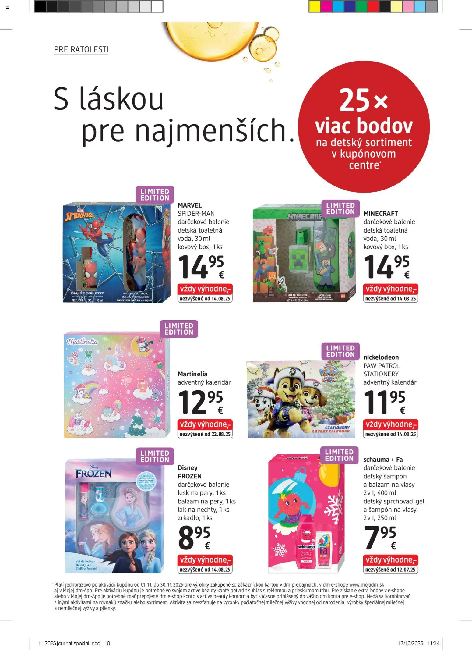 Nové dm drogerie akcie – leták je platný od 17.11.2025 | Strana: 10