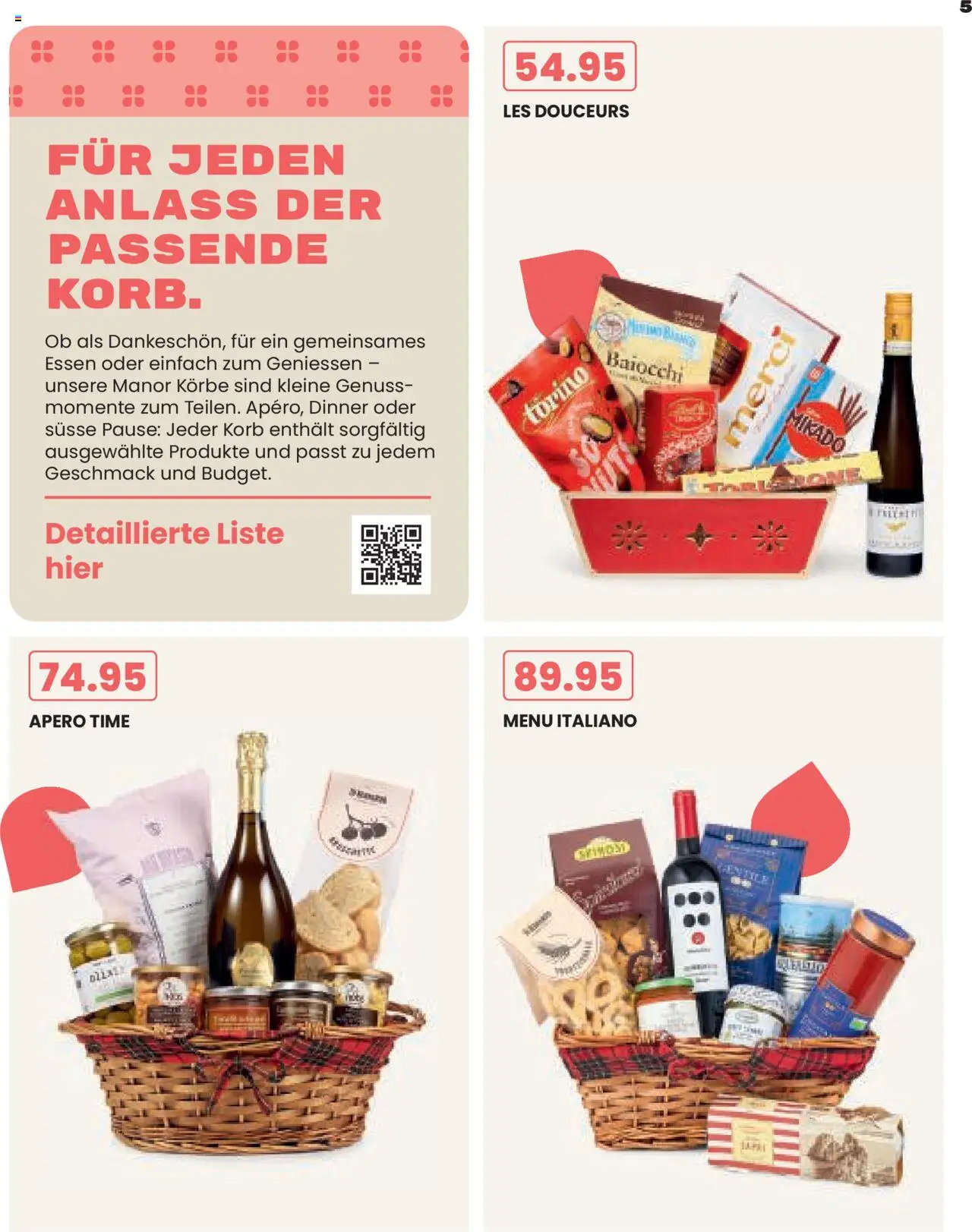 Manor Aktionen Extraklasse – gültig ab 17.09.2025 | Seite: 5 | Produkte: Korb