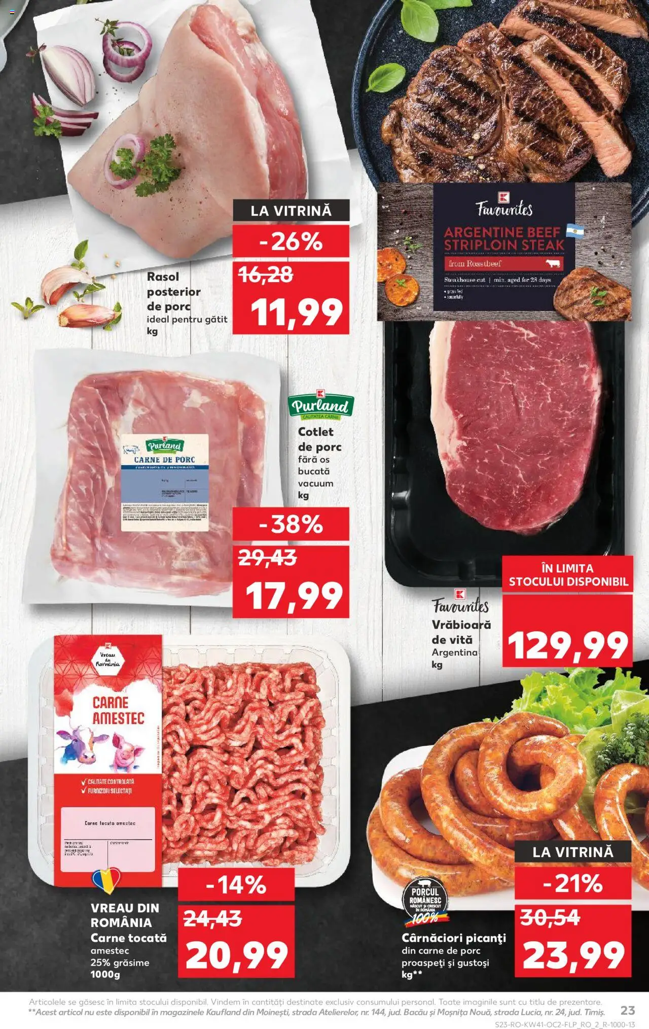 Kaufland RO akciós ujság - amely érvényes a következő dátumtól: 08.10.2025 | Oldal: 23