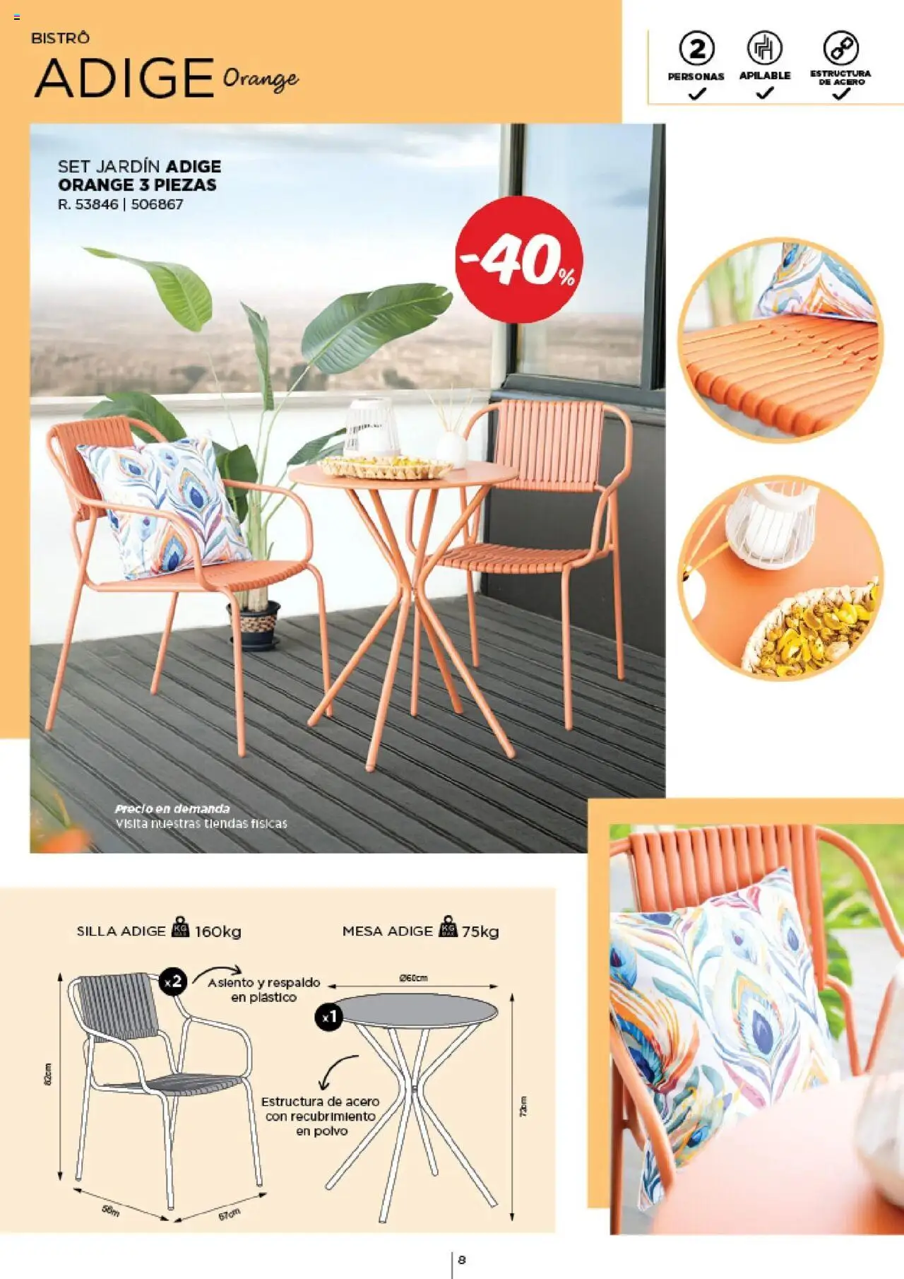 Espaço Casa - Catálogo AireLibre 2025 │ válido de 12.05.2025 | Página: 8 | Produtos: Polvo, Mesa