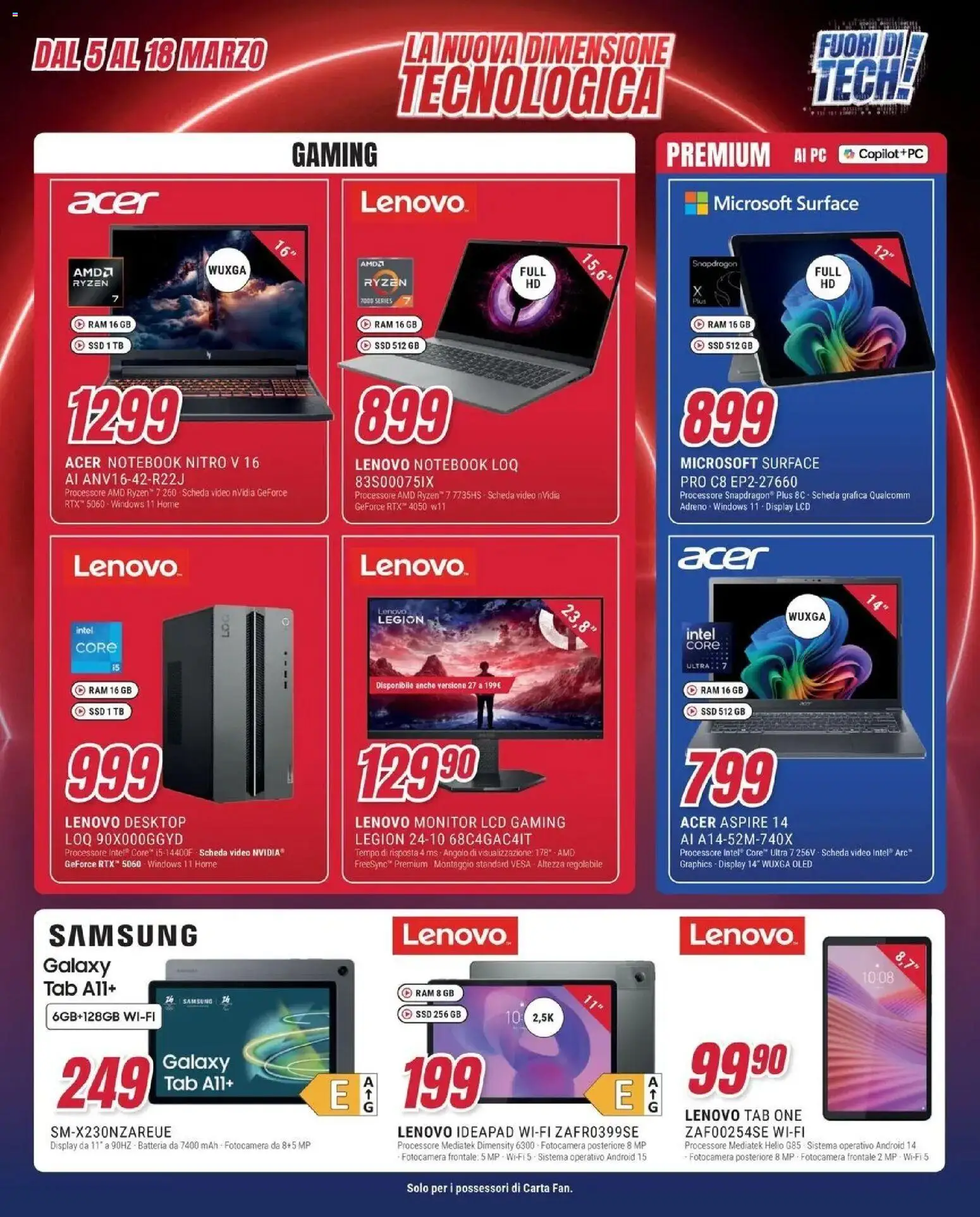 Volantino Trony del 04.03.2026 | Pagina: 28 | Prodotti: Monitor, Notebook, Fotocamera, Batteria