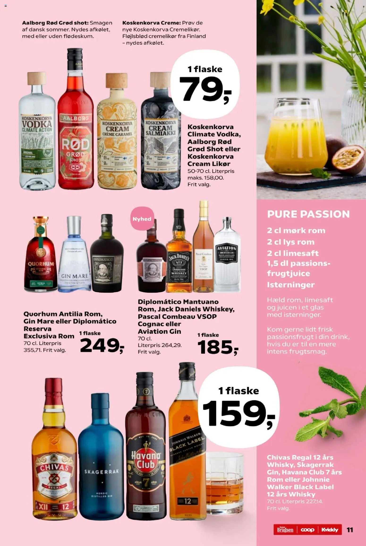 Kvickly tilbudsavis – gyldig fra 06.03.2026 | Side: 58 | Produkter: Gin, Vodka, Whisky, Passionsfrugt