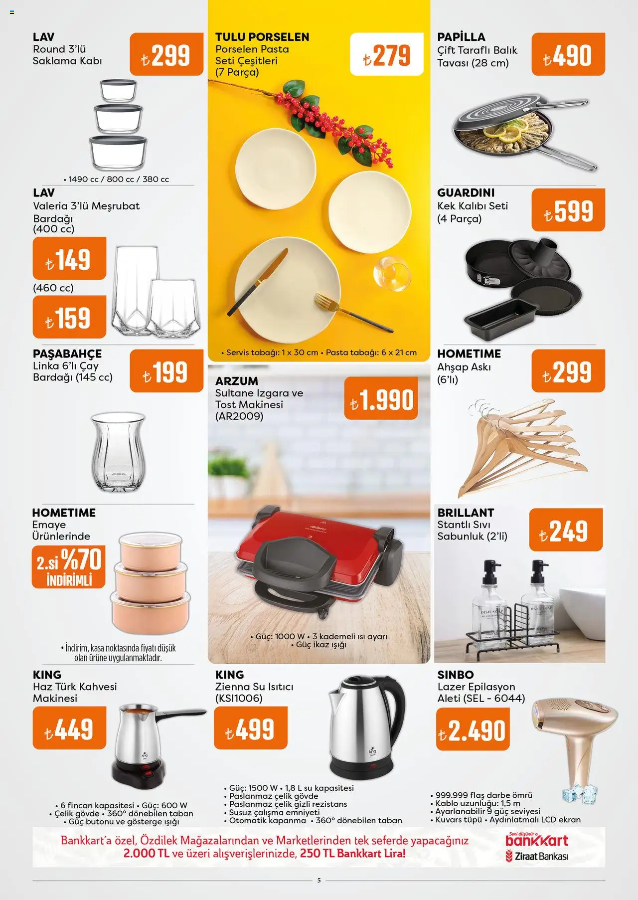 Özdilek Katalog - 08.10.2025 tarihinden itibaren geçerlidir | Sayfa: 5 | Ürünler: Su ısıtıcı, Çay, Kablo, Kasa