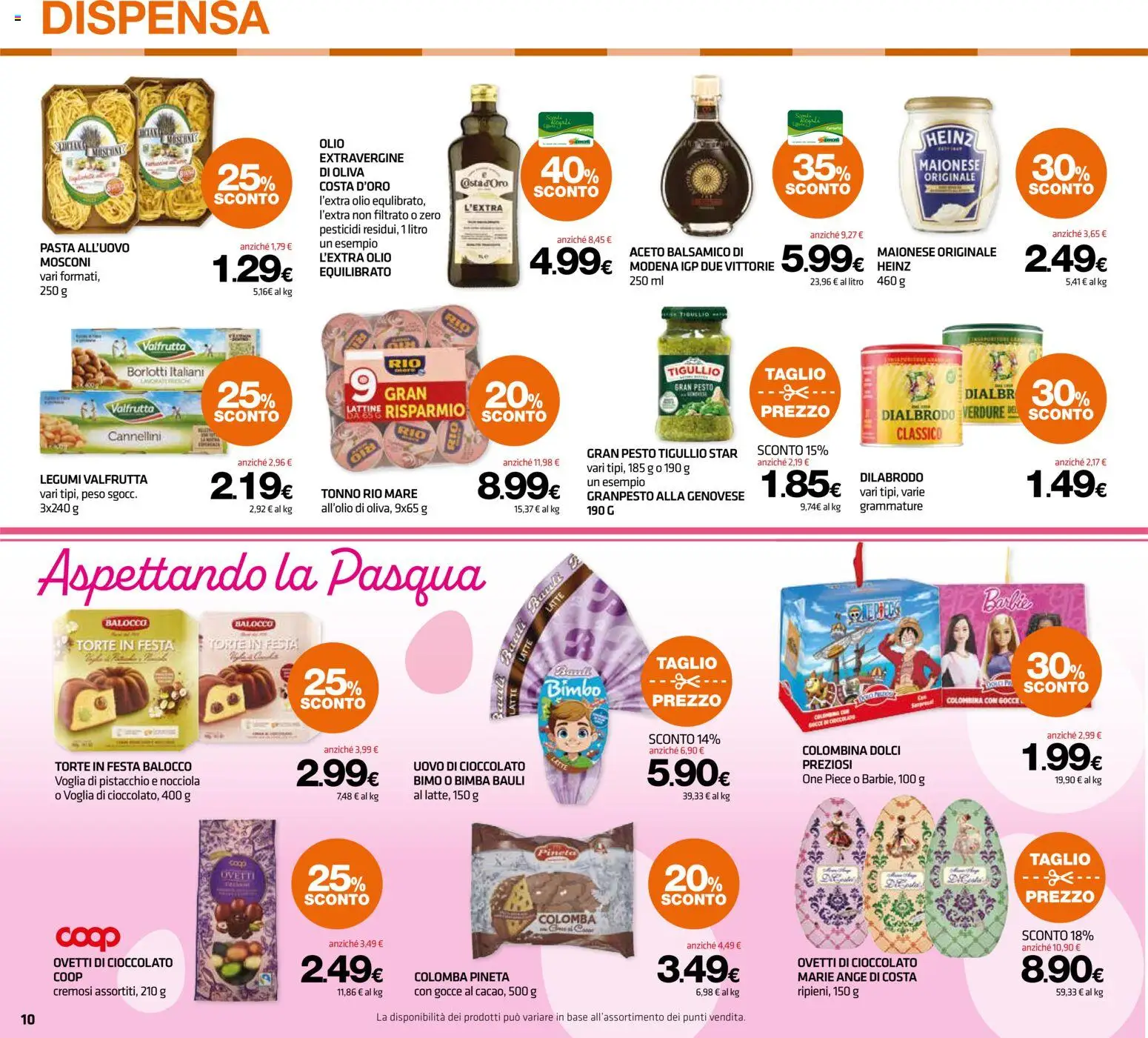 Volantino Superconti del 26.02.2026 | Pagina: 10 | Prodotti: Legumi, Maionese, Latte, Aceto