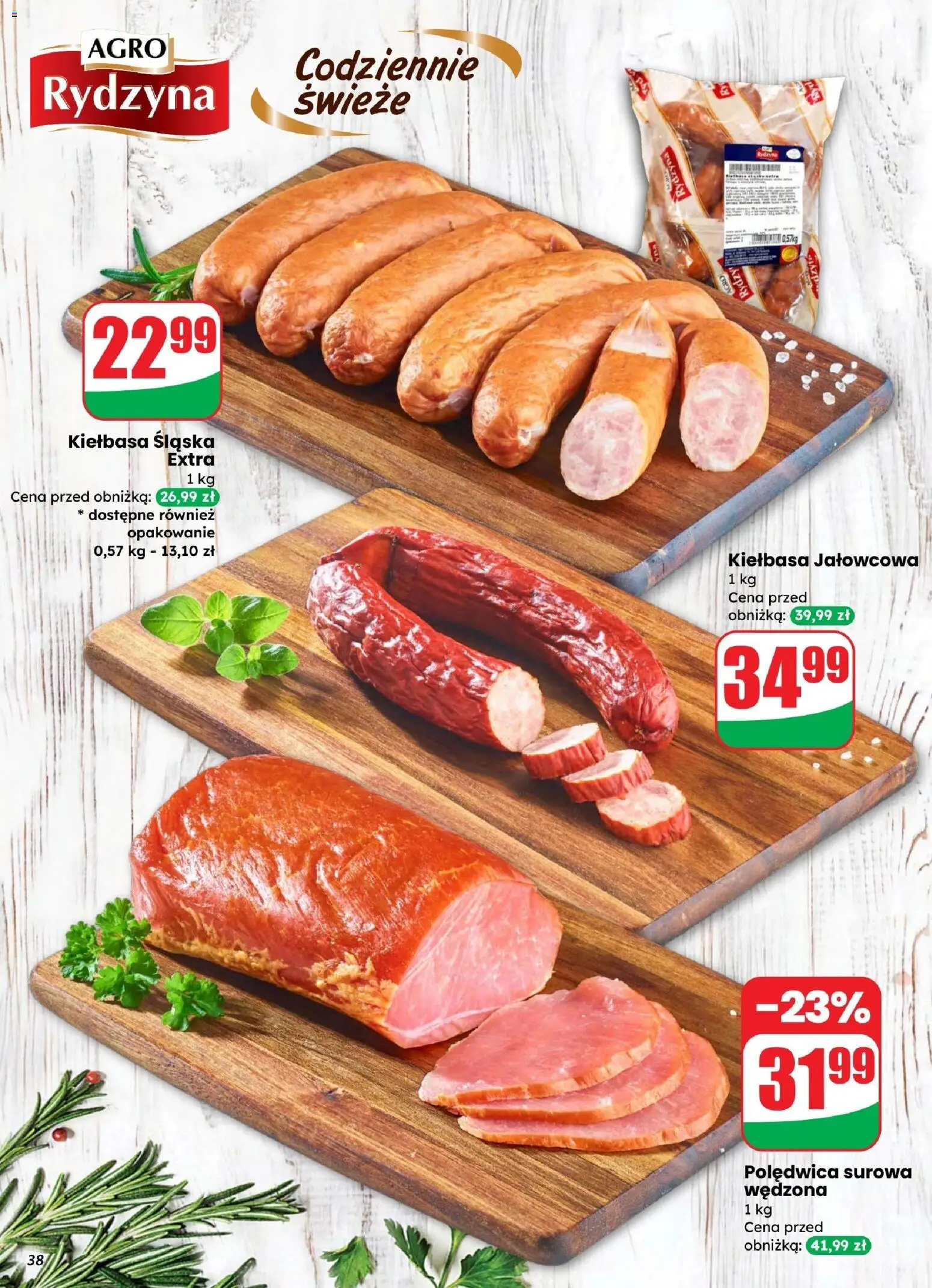 Dino gazetka od 25.03.2026 | Strona: 38 | Produkty: Kiełbasa, Kiełbasa śląska