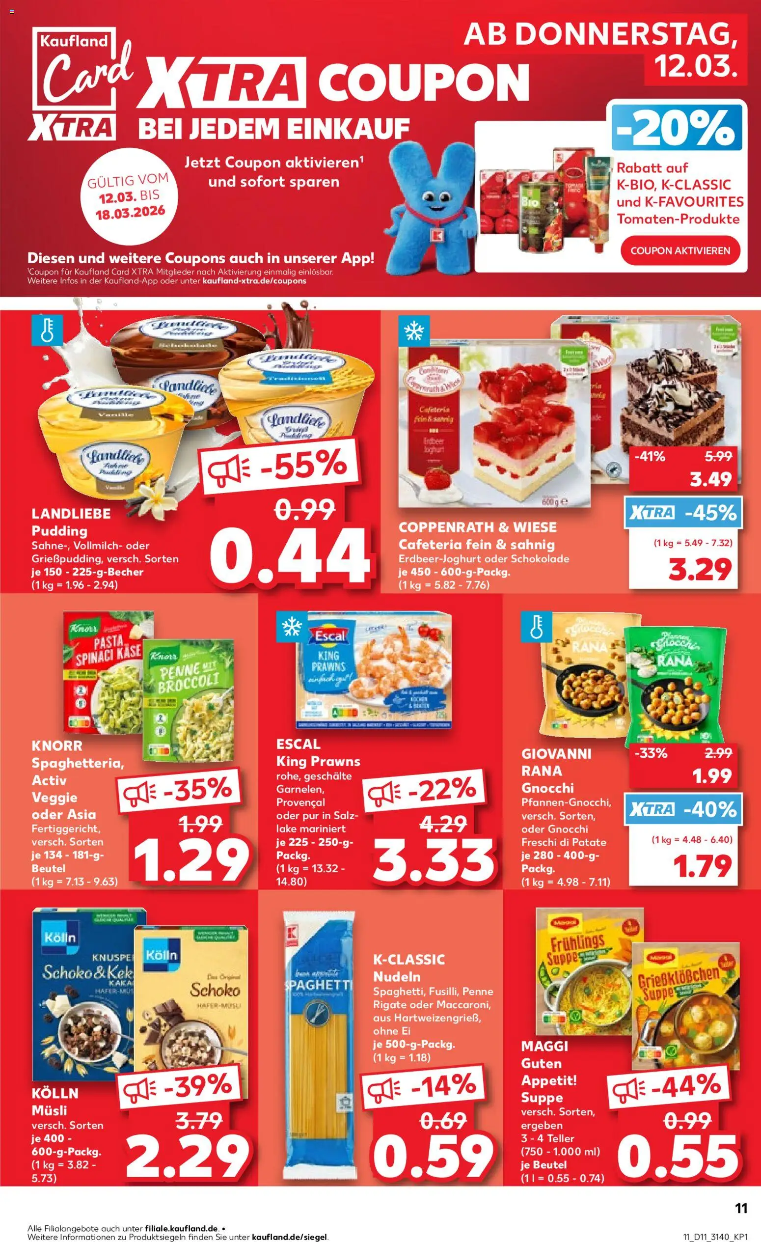 Kaufland Prospekt Leipzig	 – gültig ab 12.03.2026 | Seite: 11 | Produkte: Musli, Käse, Salz, Pasta