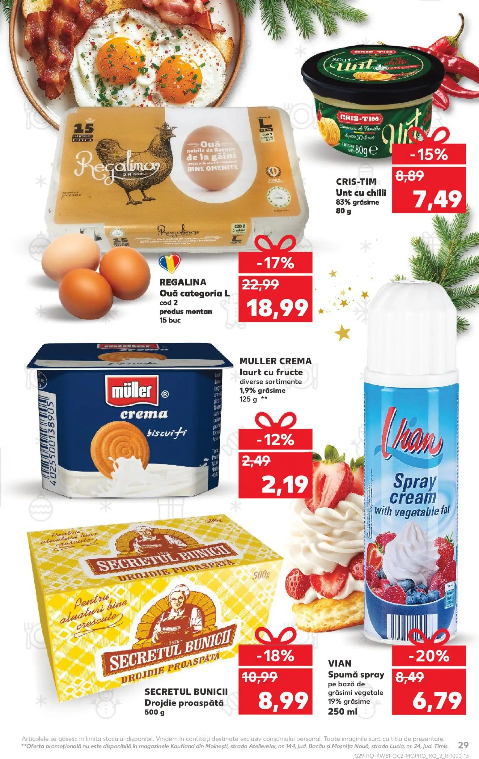 Kaufland RO akciós ujság - amely érvényes a következő dátumtól: 17.12.2025 | Oldal: 29